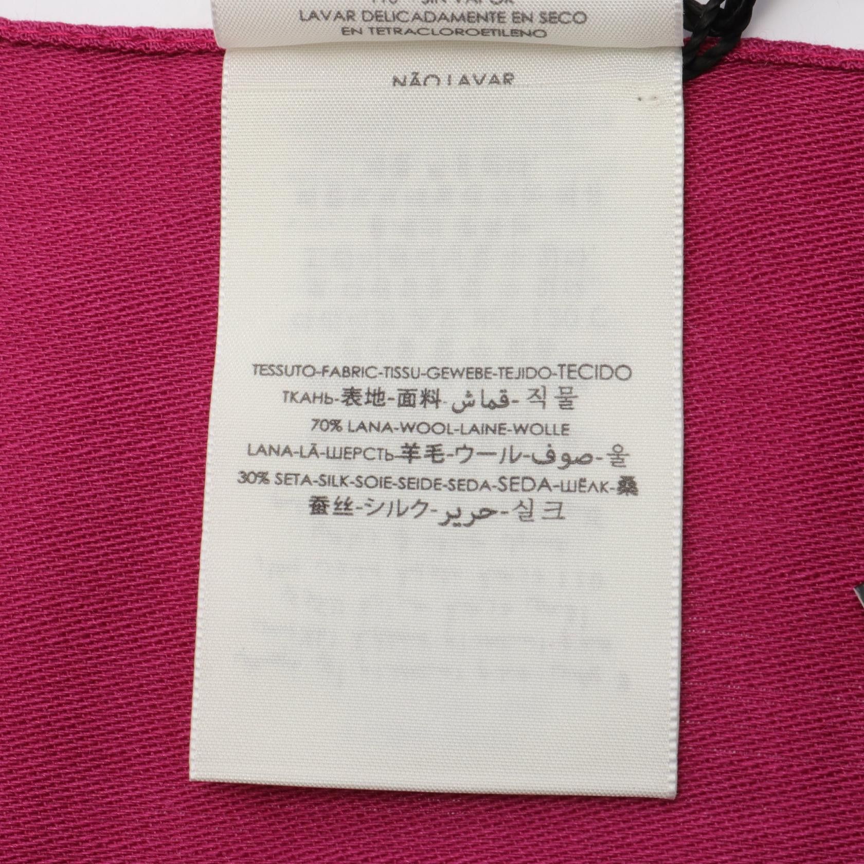 Gucci Gucci Gg Pattern Stall Wool Silk Pink Size ONE SIZE - 3 Thumbnail