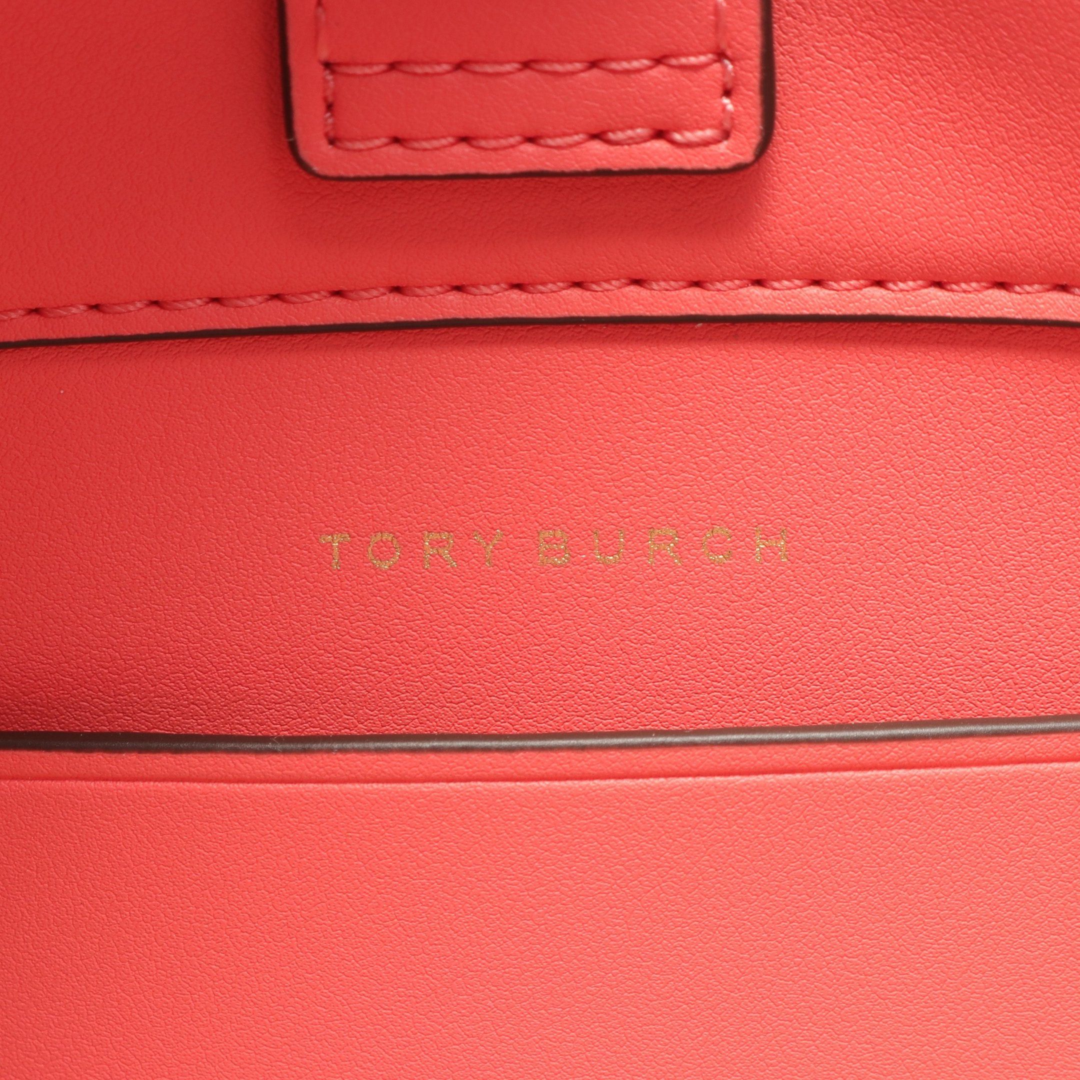 Tory Burch Tory Burch Ella Bio Mini Handbag Tote Bag Fake Leather Coral Pink Size ONE SIZE - 4 Thumbnail