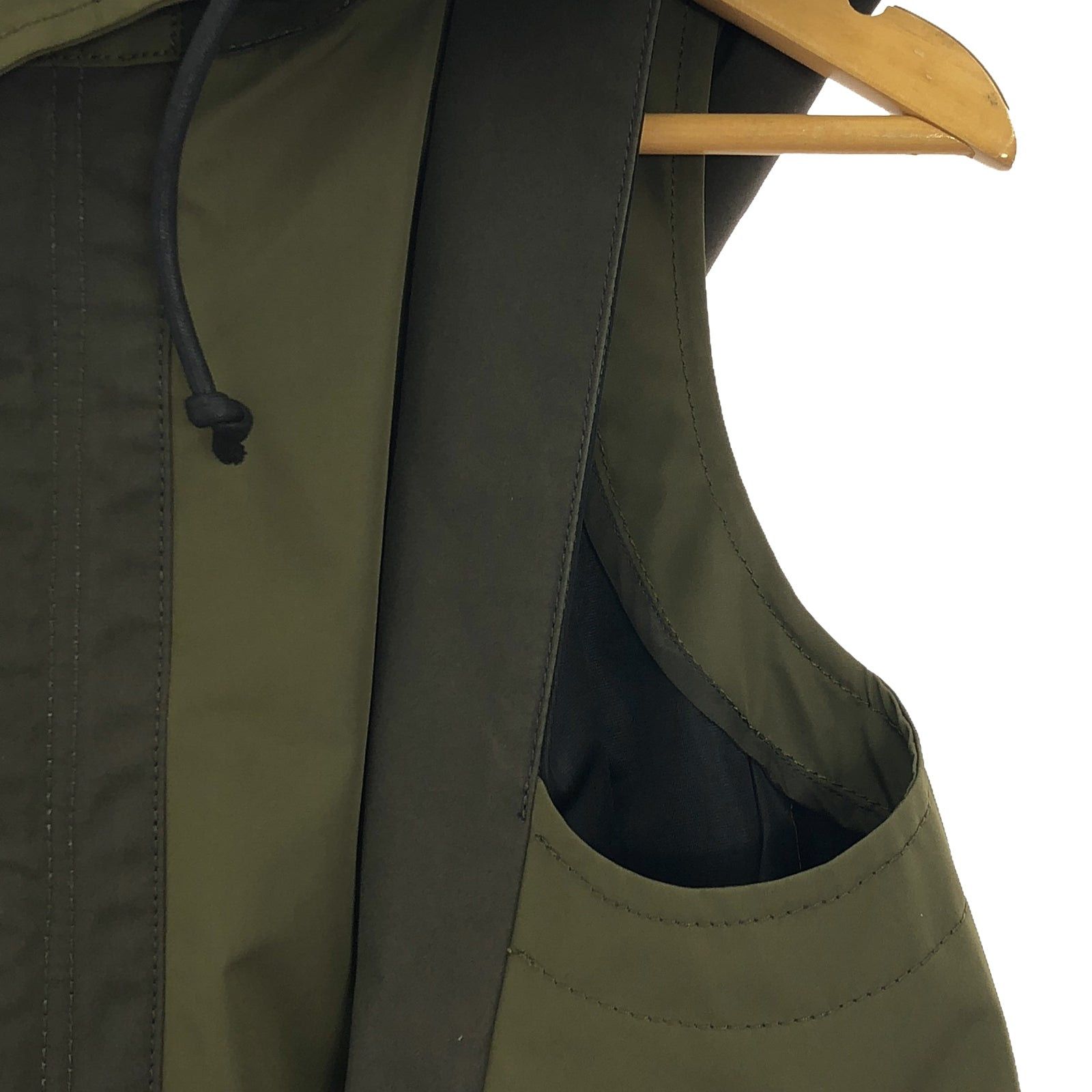 Sacai Sacai Jacket Nylon Khaki Green Size ONE SIZE - 4 Thumbnail