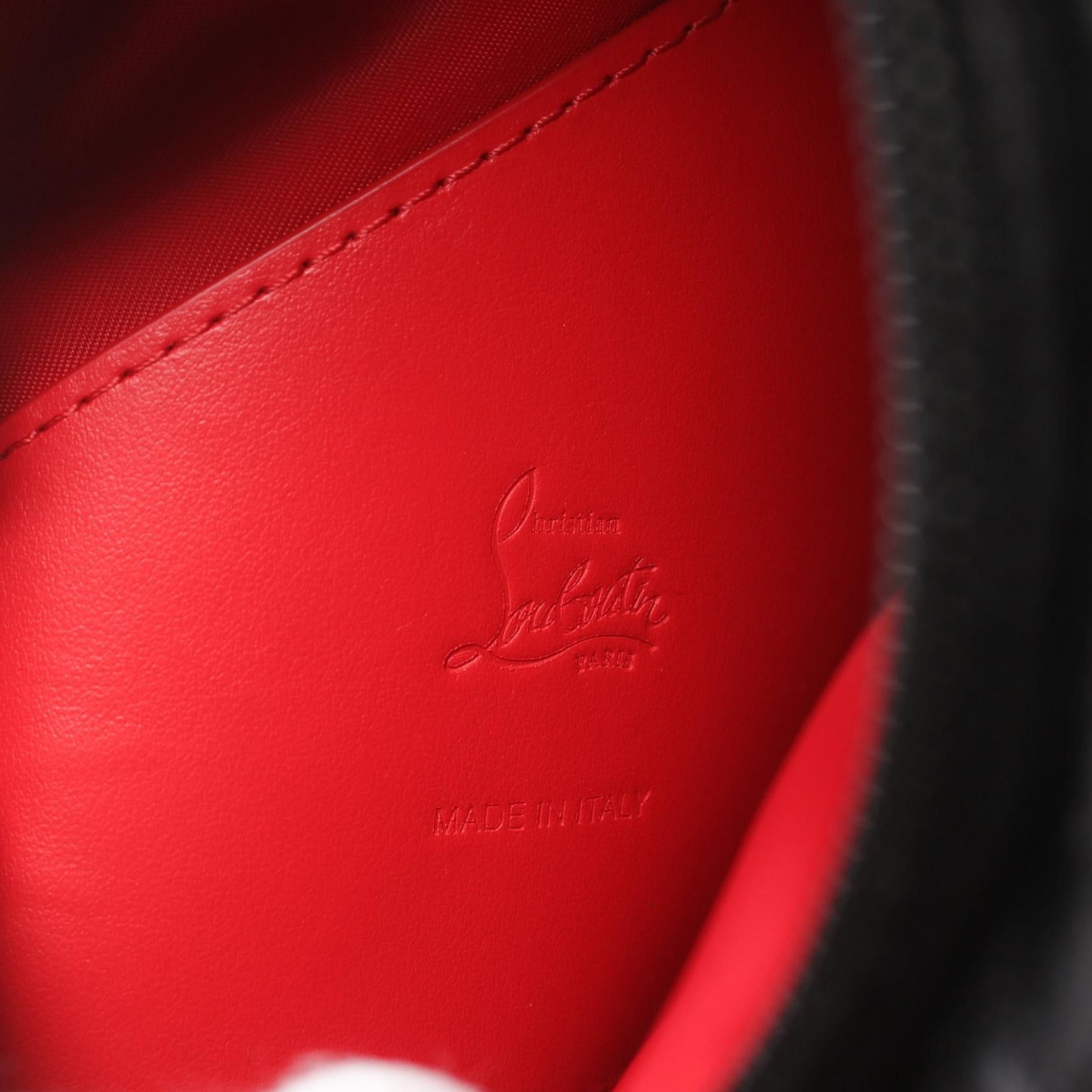 Christian Louboutin Christian Louboutin Loubideal Sneakers Body Bag Leather Black Red Size ONE SIZE - 4 Thumbnail