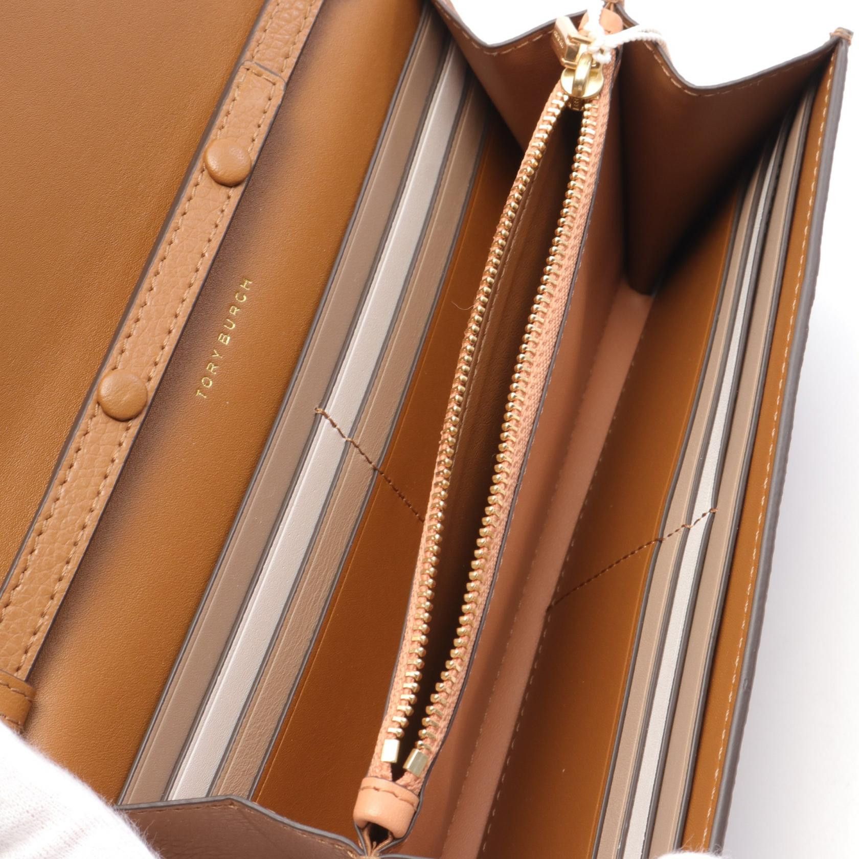 Tory Burch Tory Burch Robinson Shoulder Bag Leather Brown Size ONE SIZE - 3 Thumbnail