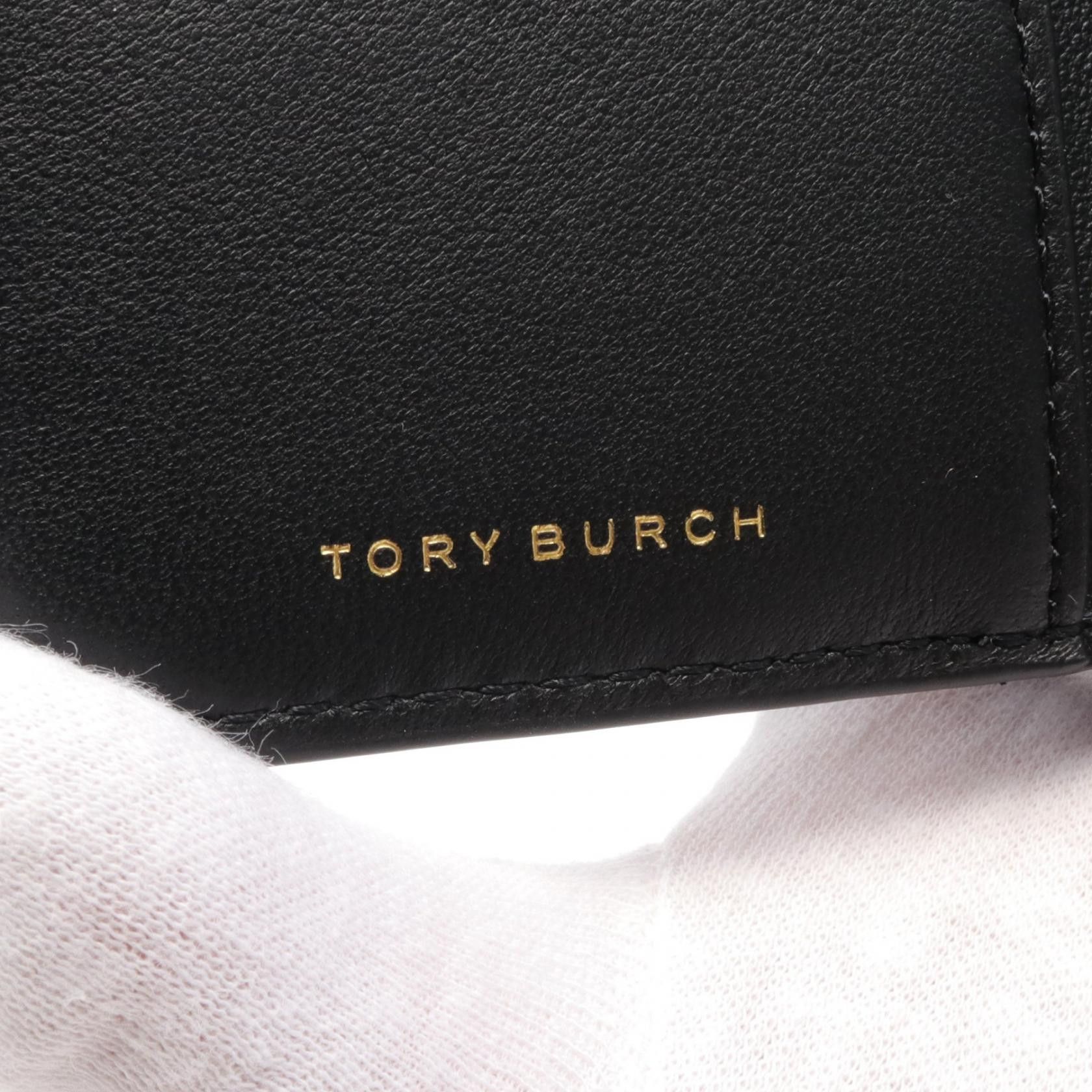 Tory Burch Tory Burch Kira Bi-Fold Wallet Leather Black Size ONE SIZE - 4 Thumbnail