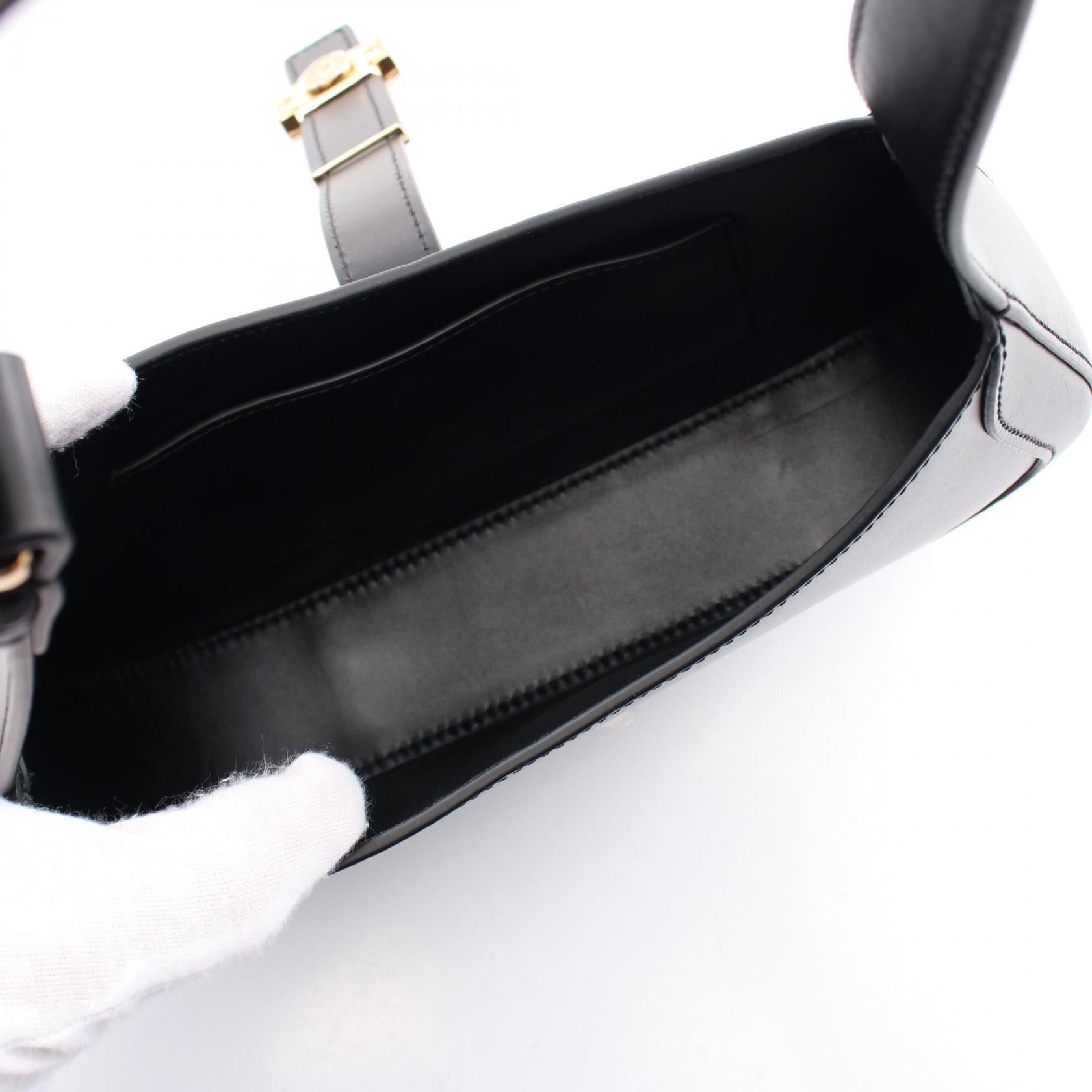 Versace Versace Greca Goddess Small Hobo Bag Shoulder Leather Black Size ONE SIZE - 3 Thumbnail