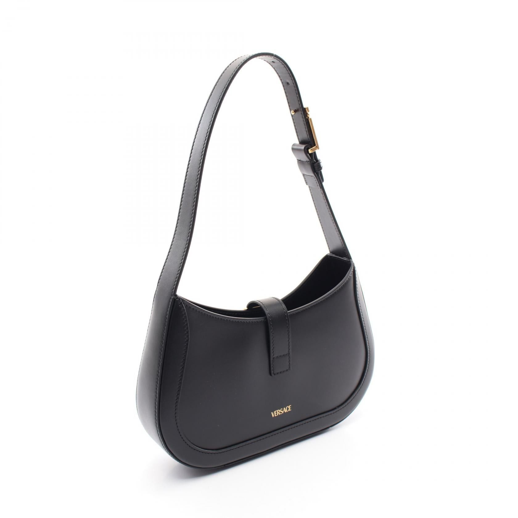 Versace Versace Greca Goddess Small Hobo Bag Shoulder Leather Black Size ONE SIZE - 2 Thumbnail