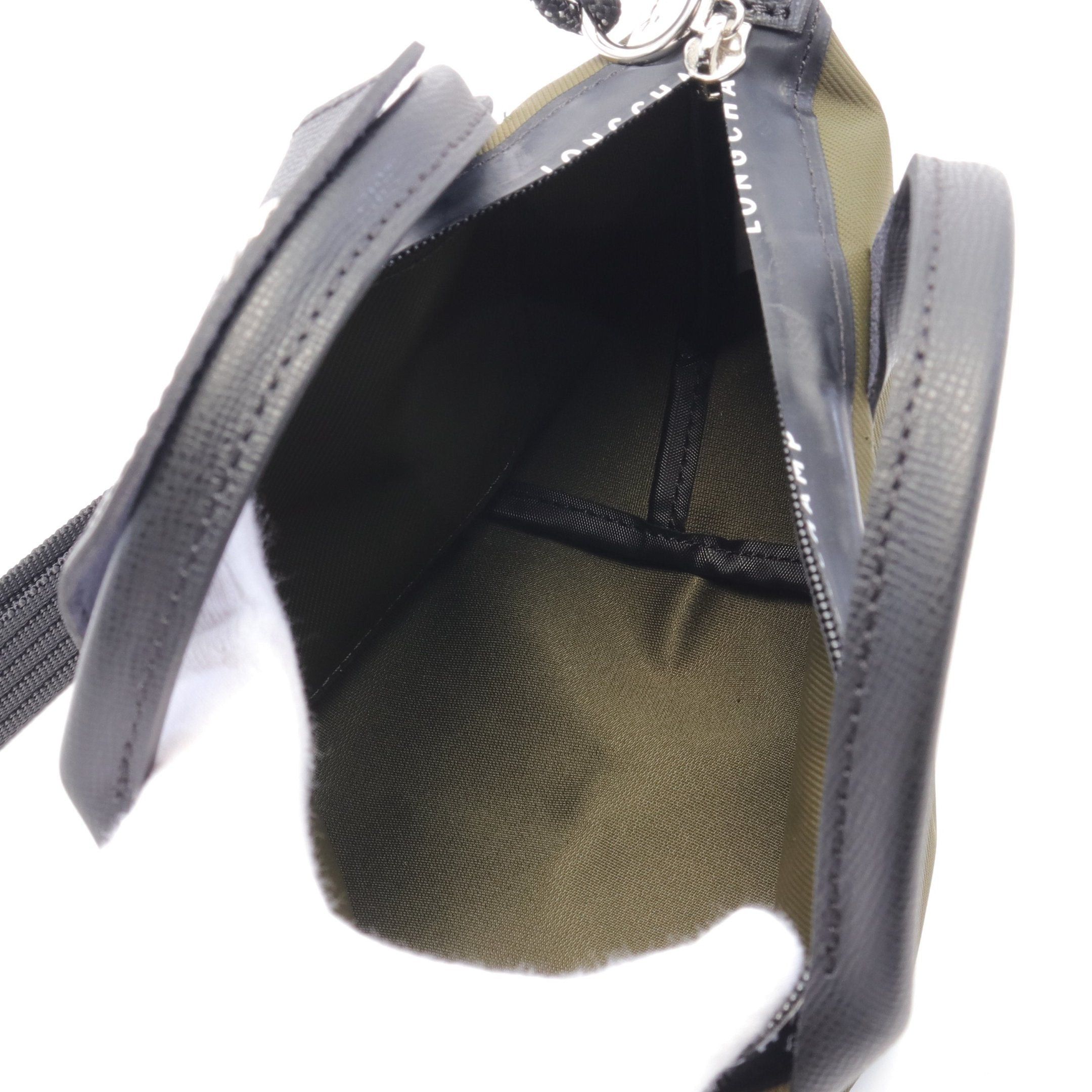 Longchamp Longchamp Le Preage Energy Xs Handbag Nylon Leather Khaki Green Black Size ONE SIZE - 3 Thumbnail