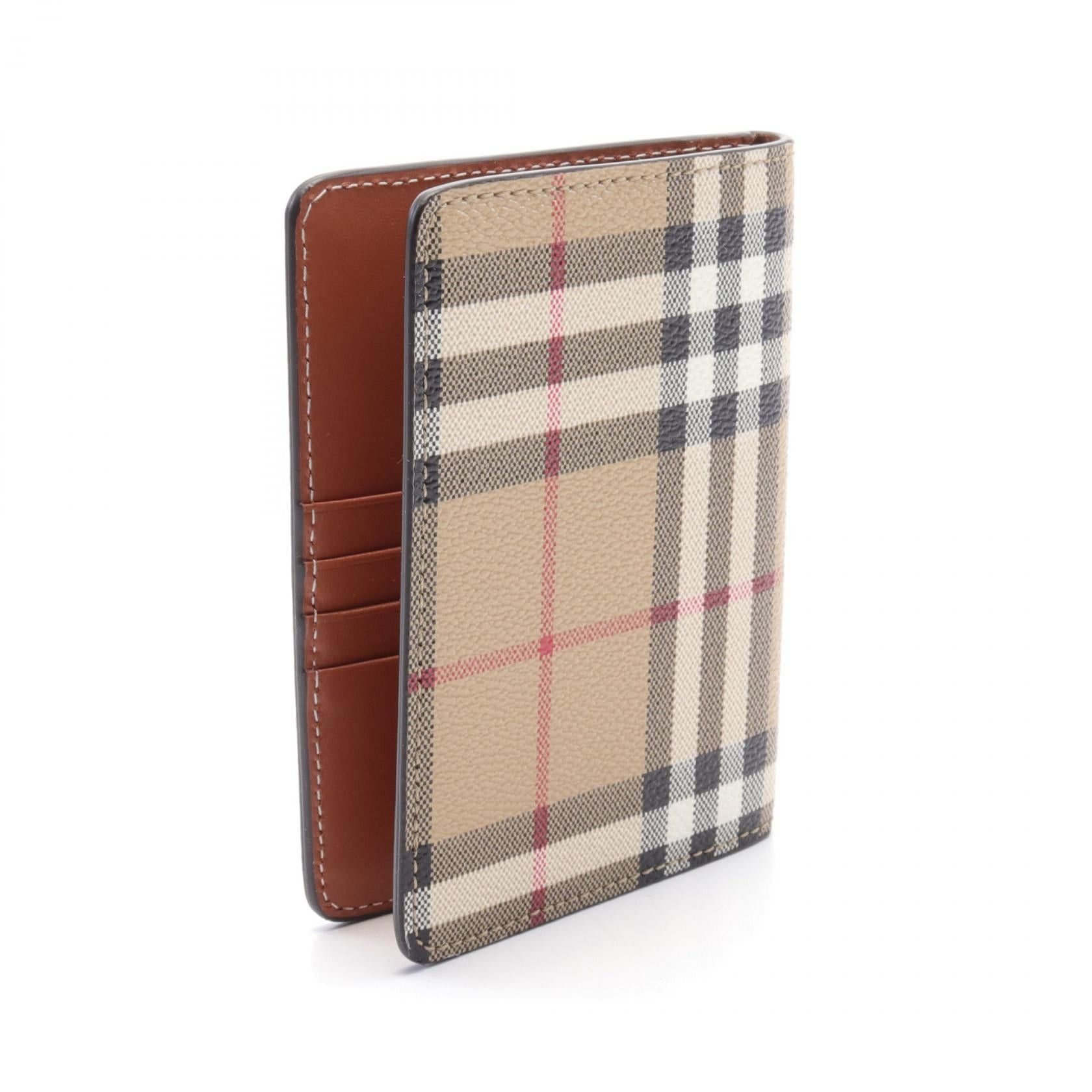 Burberry Burberry Archive Check Card Case Coated Canvas Beige Black Multicolor Size ONE SIZE - 2 Thumbnail