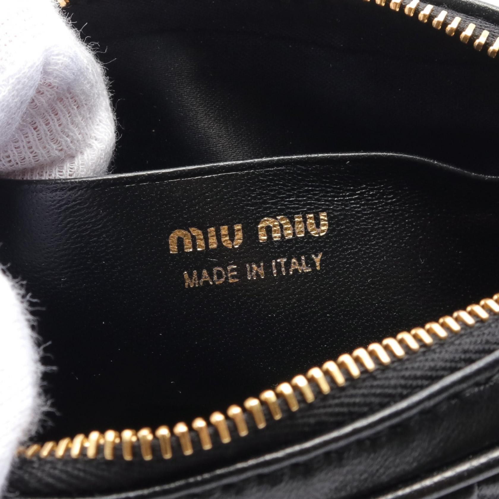 Miu Miu Miu Miu Matelasse Body Bag Leather Black Size ONE SIZE - 4 Thumbnail
