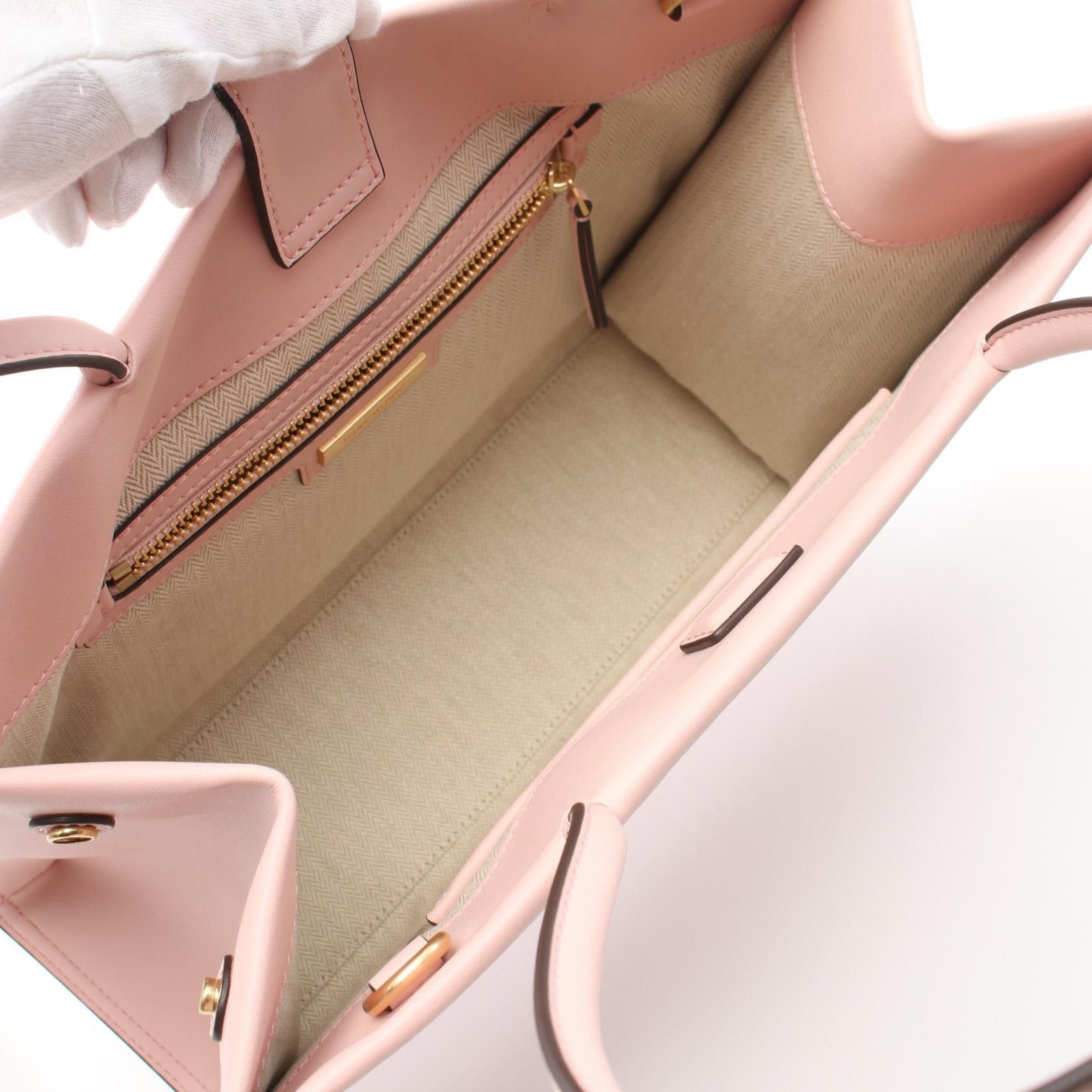 Tory Burch Tory Burch Ella Bio Small Tote Handbag Bag Others Fake Leather Pink Size ONE SIZE - 3 Thumbnail