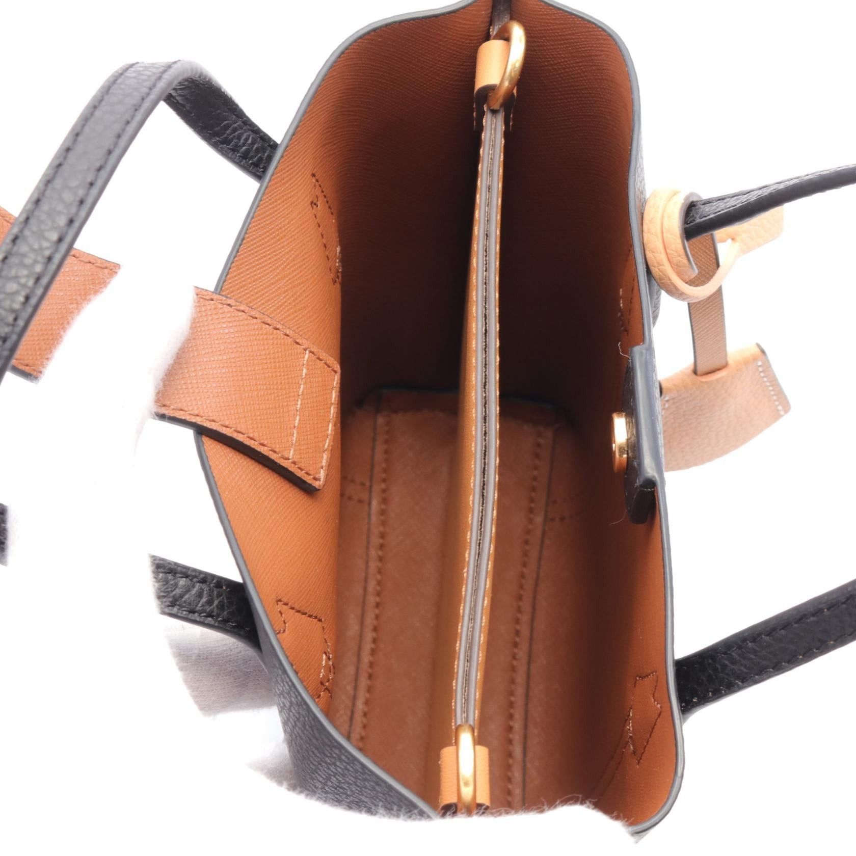 Tory Burch Tory Burch Perry Mini Handbag Tote Bag Leather Black Size ONE SIZE - 3 Thumbnail