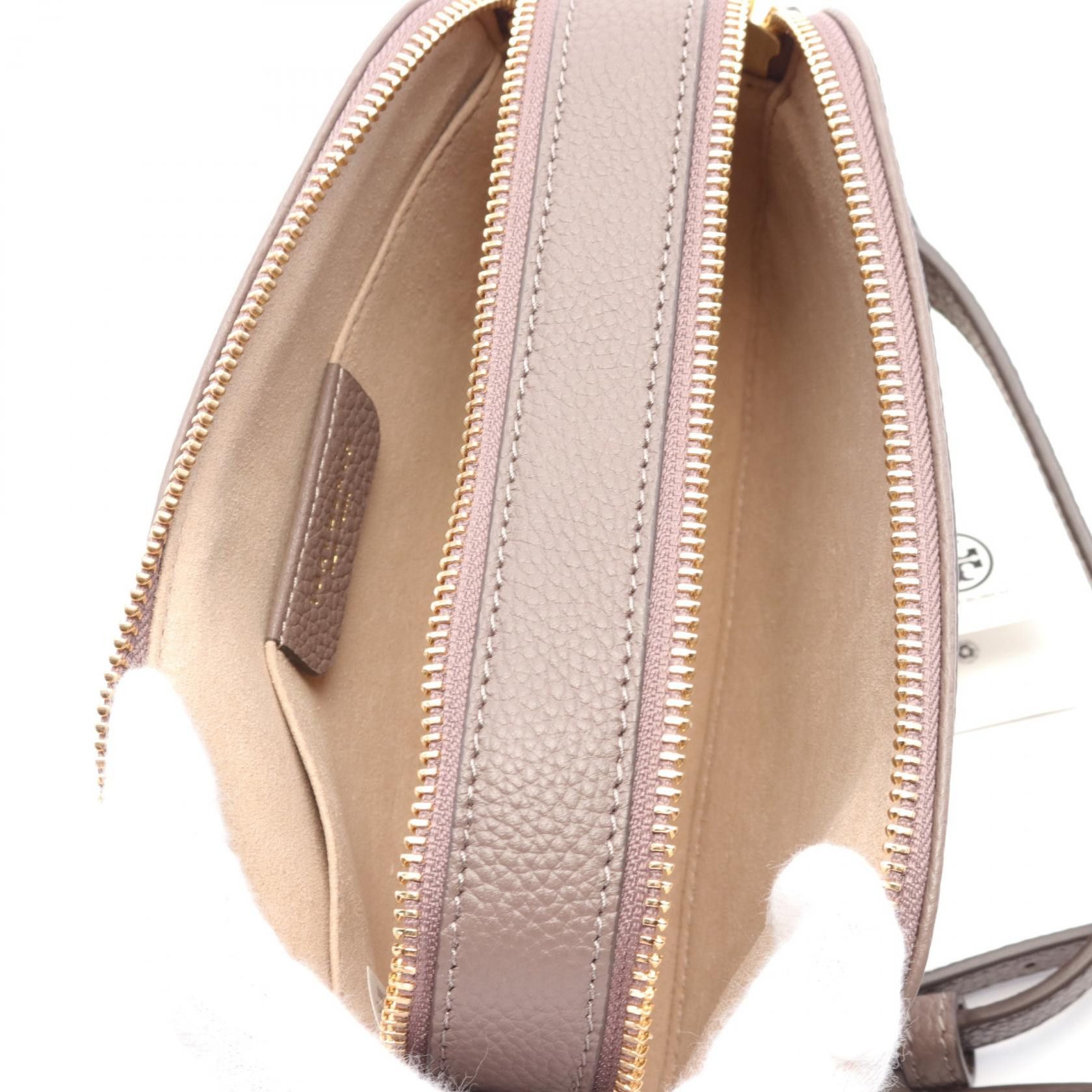 Tory Burch Tory Burch Miller Mini Crossbody Bag Mirror Shoulder Leather Beige Size ONE SIZE - 3 Thumbnail