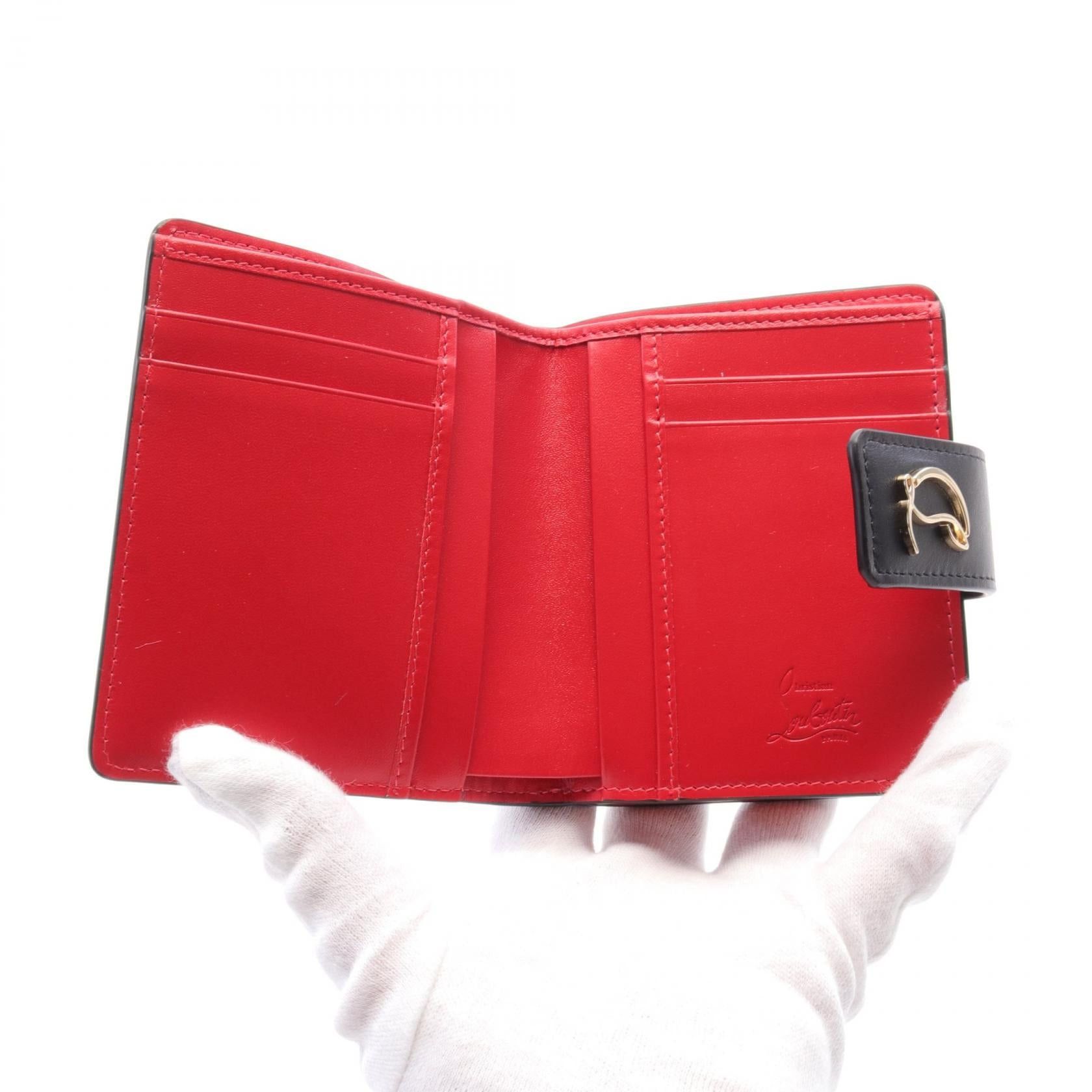 Christian Louboutin Christian Louboutin Loubi54 Ruby Bi-Fold Wallet Leather Black Size ONE SIZE - 3 Thumbnail