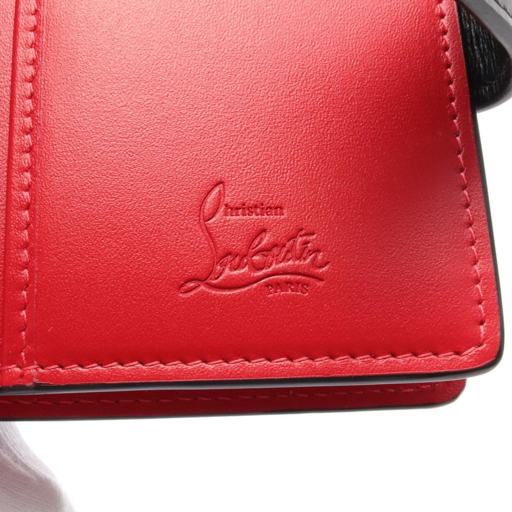 Christian Louboutin Christian Louboutin Loubi54 Ruby Bi-Fold Wallet Leather Black Size ONE SIZE - 4 Thumbnail