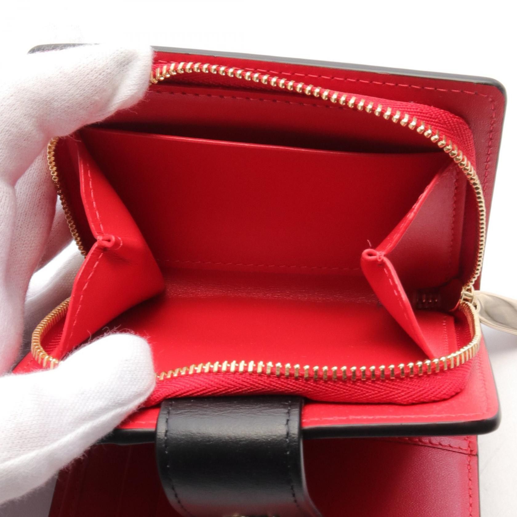Christian Louboutin Christian Louboutin Loubi54 Ruby Bi-Fold Wallet Leather Black Size ONE SIZE - 5 Thumbnail