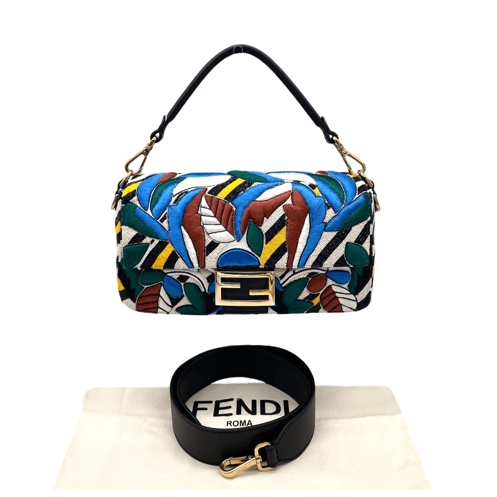 Fendi Fendi Embroidered Beads Mamma Bucket Size ONE SIZE - 4 Thumbnail