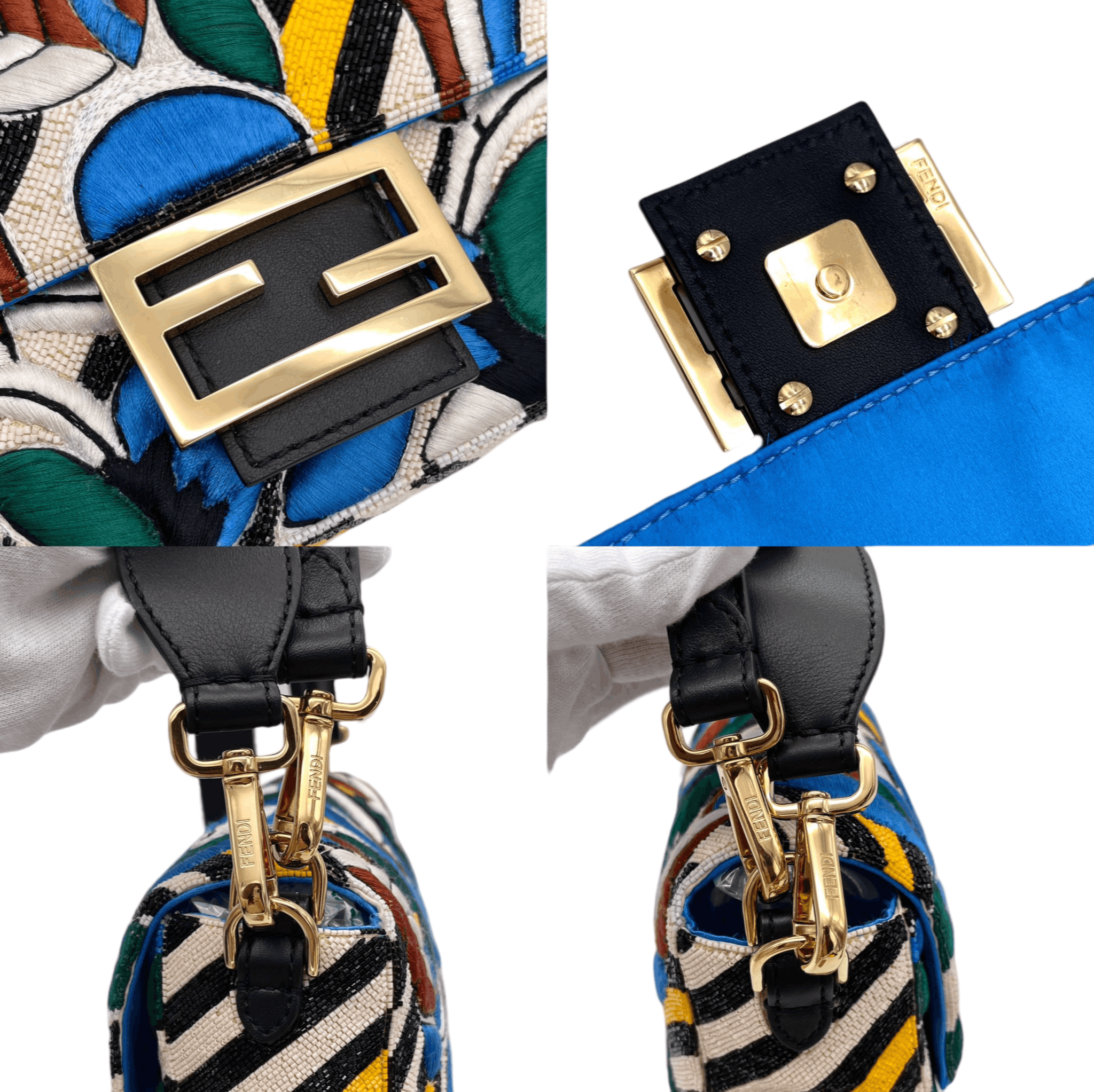 Fendi Fendi Embroidered Beads Mamma Bucket Size ONE SIZE - 9 Thumbnail