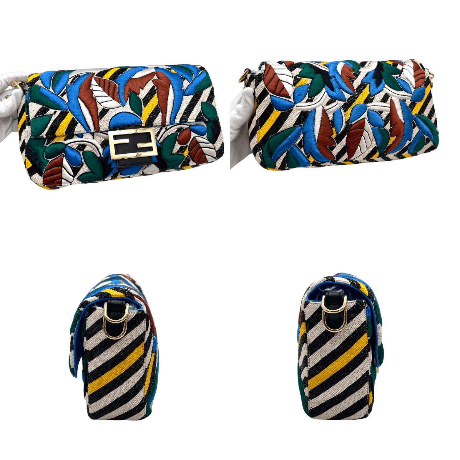 Fendi Fendi Embroidered Beads Mamma Bucket Size ONE SIZE - 7 Thumbnail