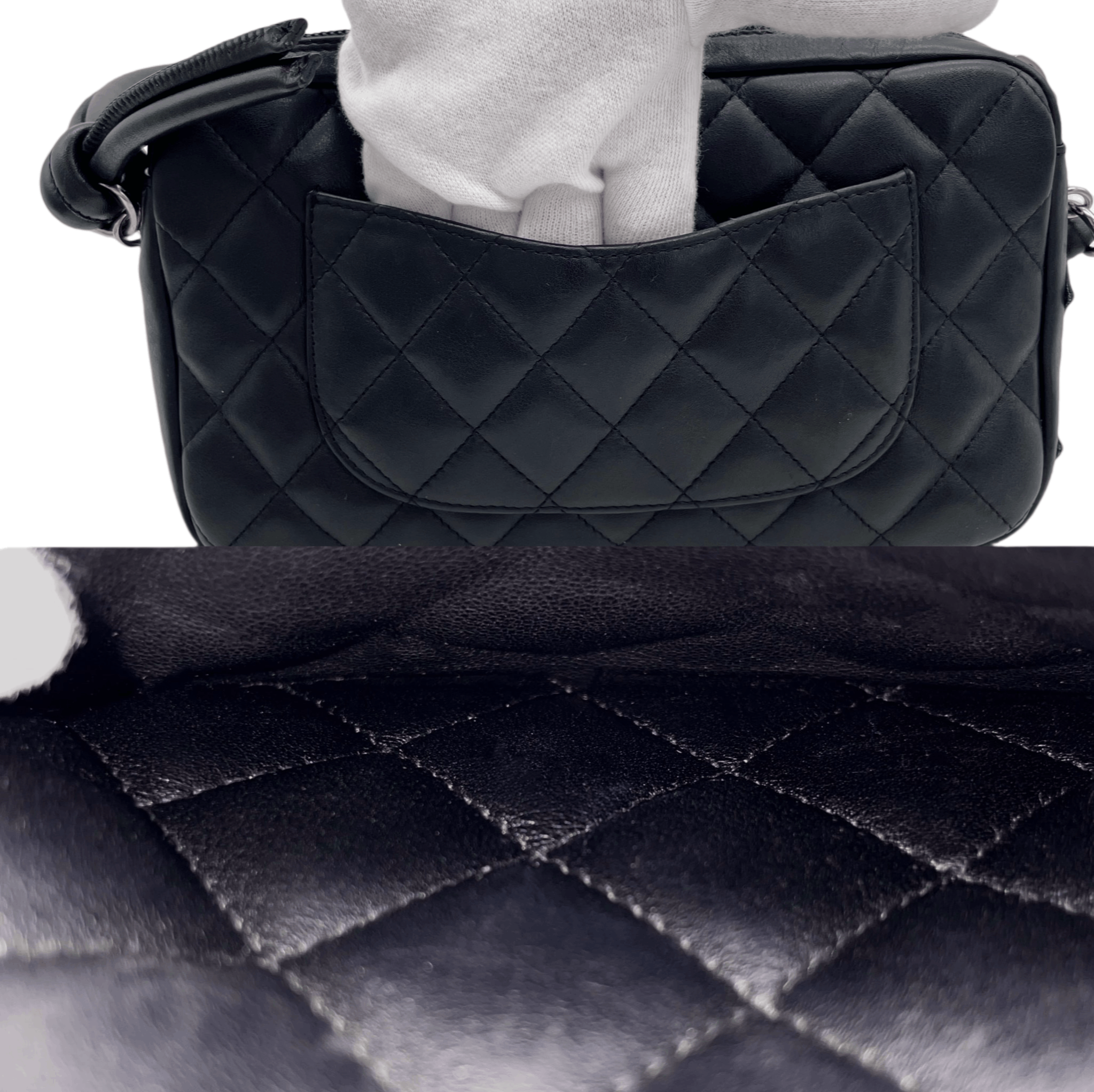 Chanel Chanel Cambon Line Matelasse Accessory Pouch Black Size ONE SIZE - 7 Thumbnail