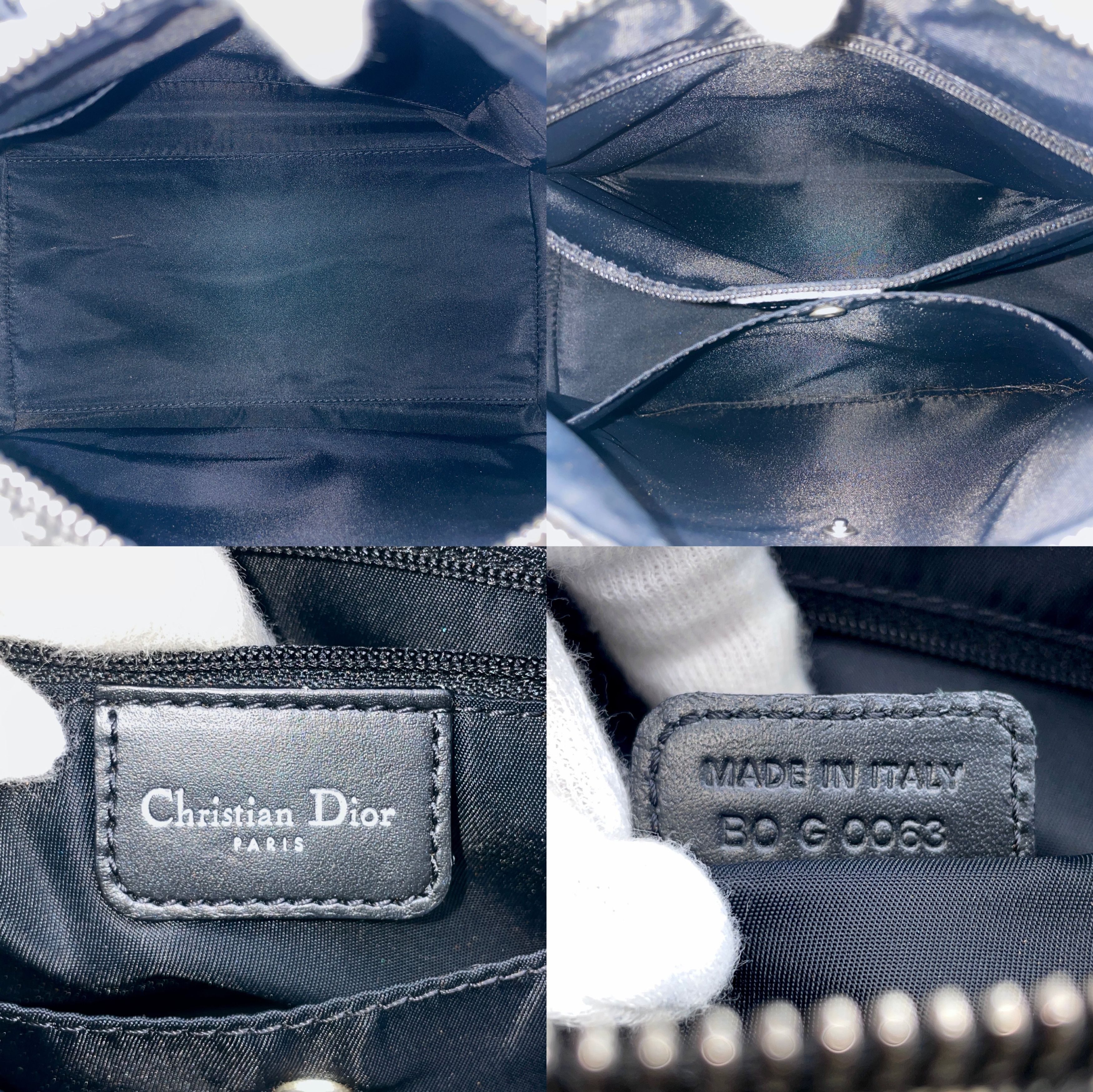 Dior Christian Dior Trotter Boston Handbag Black X Gray Size ONE SIZE - 14 Thumbnail