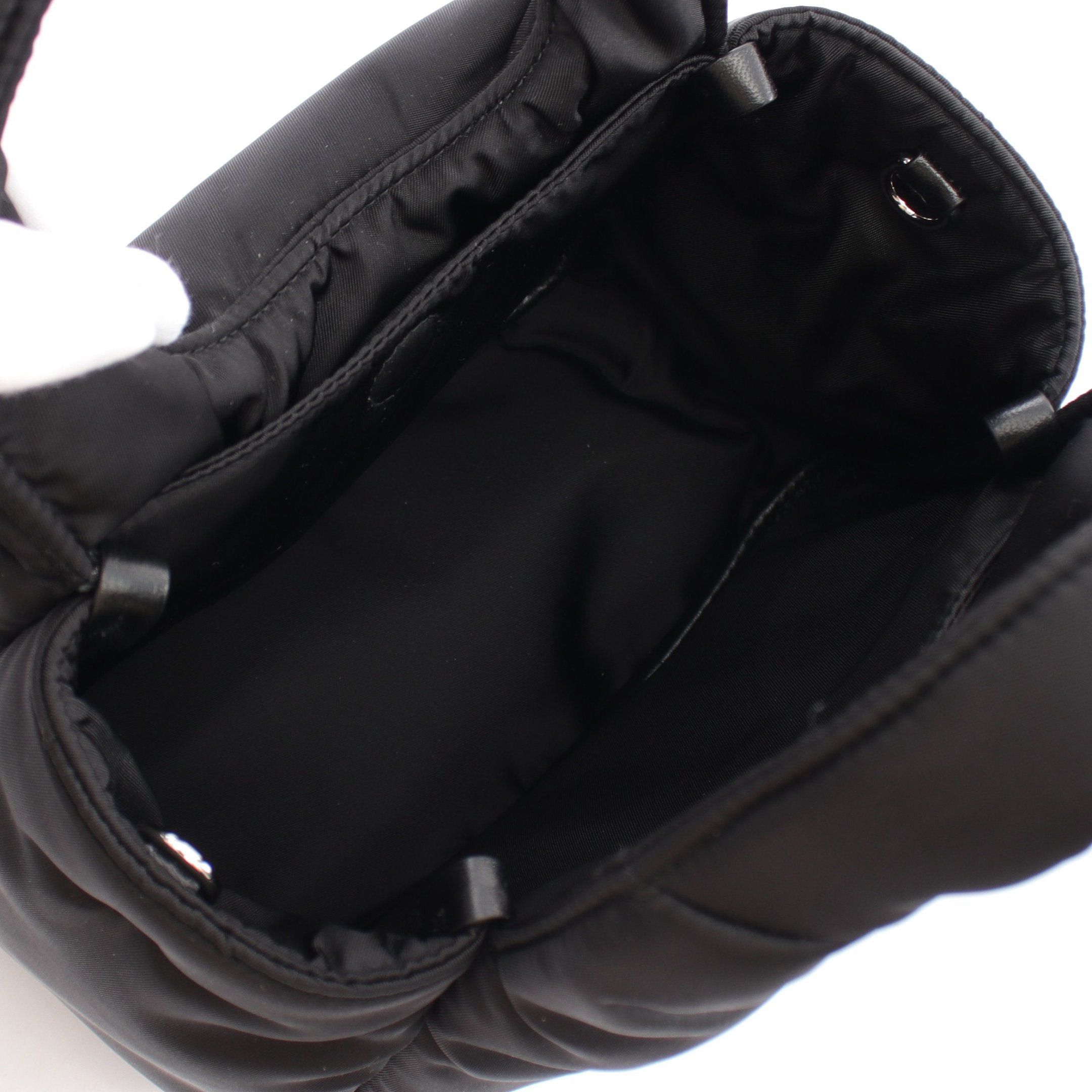 Prada Prada Soft Re-Nylon Padding Mini Bag Handbag Nylon Black Size ONE SIZE - 3 Thumbnail