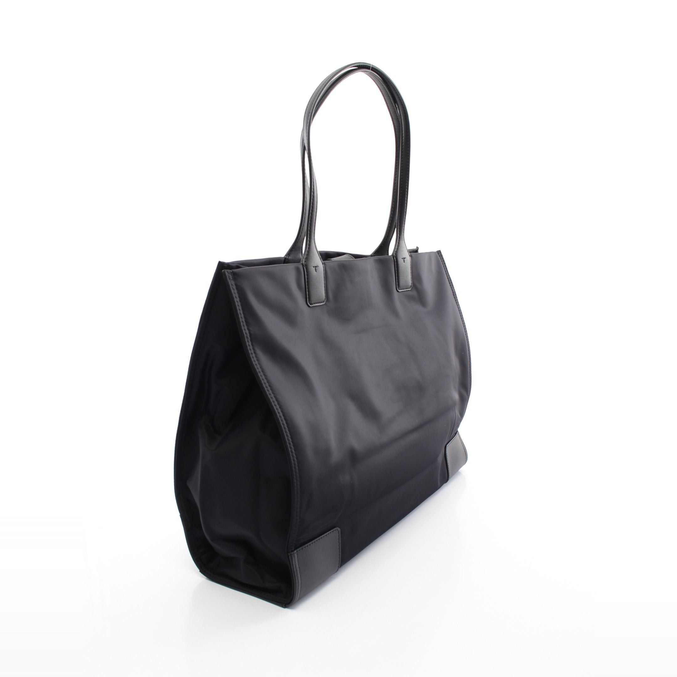 Tory Burch Tory Burch Ella Tote Shoulder Bag Nylon Fake Leather Black Size ONE SIZE - 2 Thumbnail
