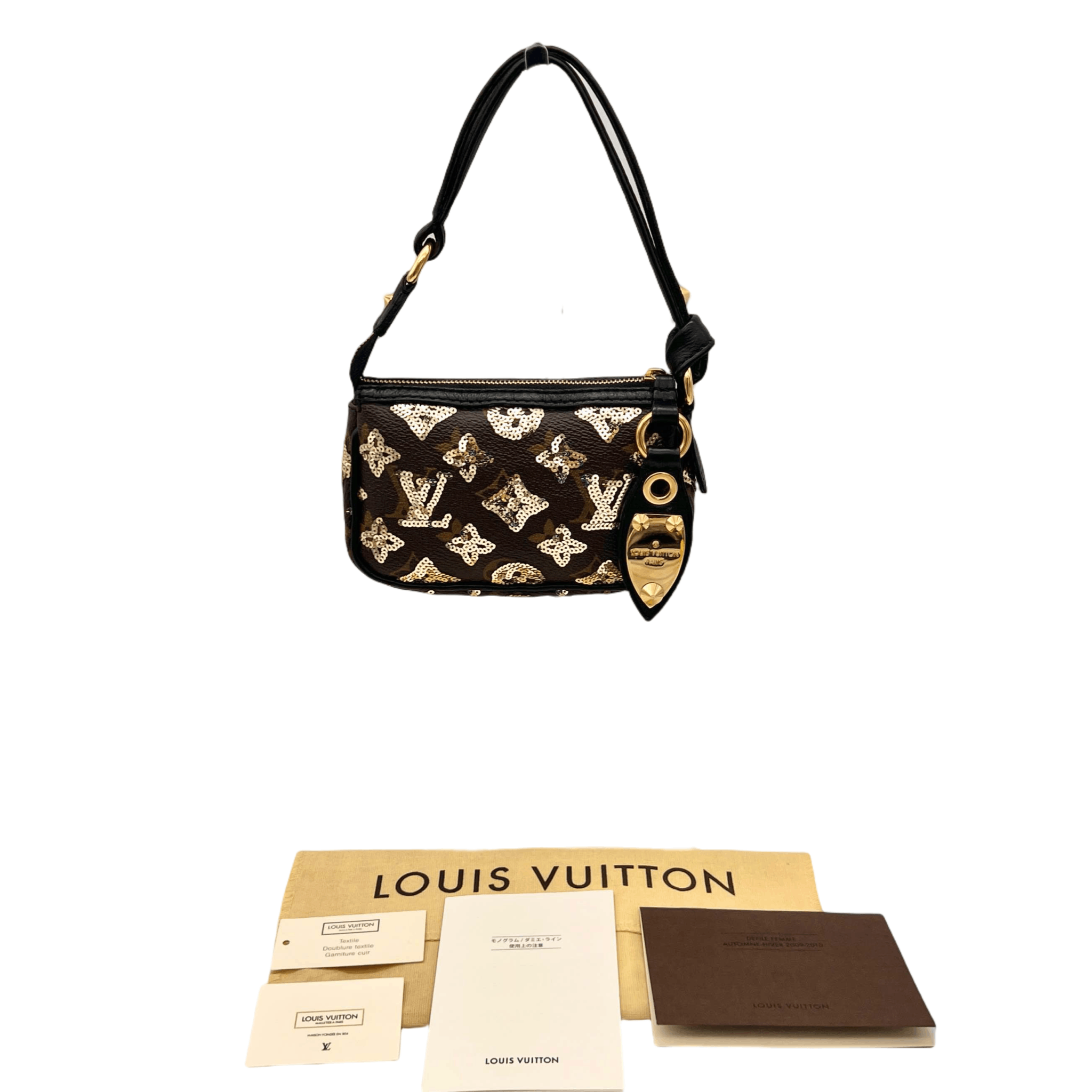Louis Vuitton Louis Vuitton Monogram Eclipse Pochette Accessory/2009-10Fw Collection M60125 Size ONE SIZE - 4 Thumbnail