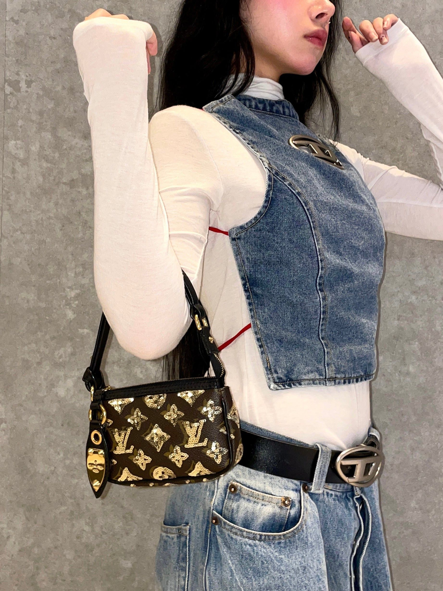 Louis Vuitton Louis Vuitton Monogram Eclipse Pochette Accessory/2009-10Fw Collection M60125 Size ONE SIZE - 3 Thumbnail
