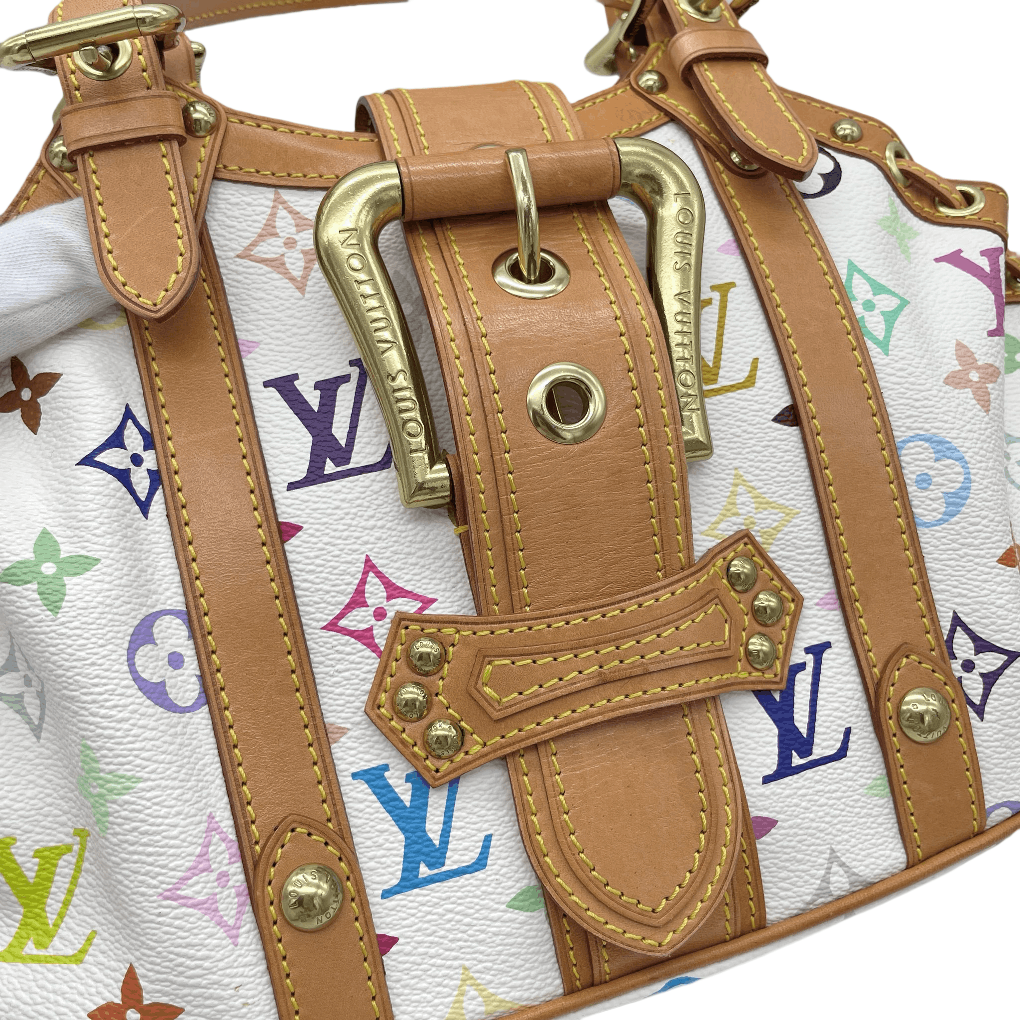 Louis Vuitton Louis Vuitton Monogram Multicolor White Theda Pm M92348 Size ONE SIZE - 5 Thumbnail
