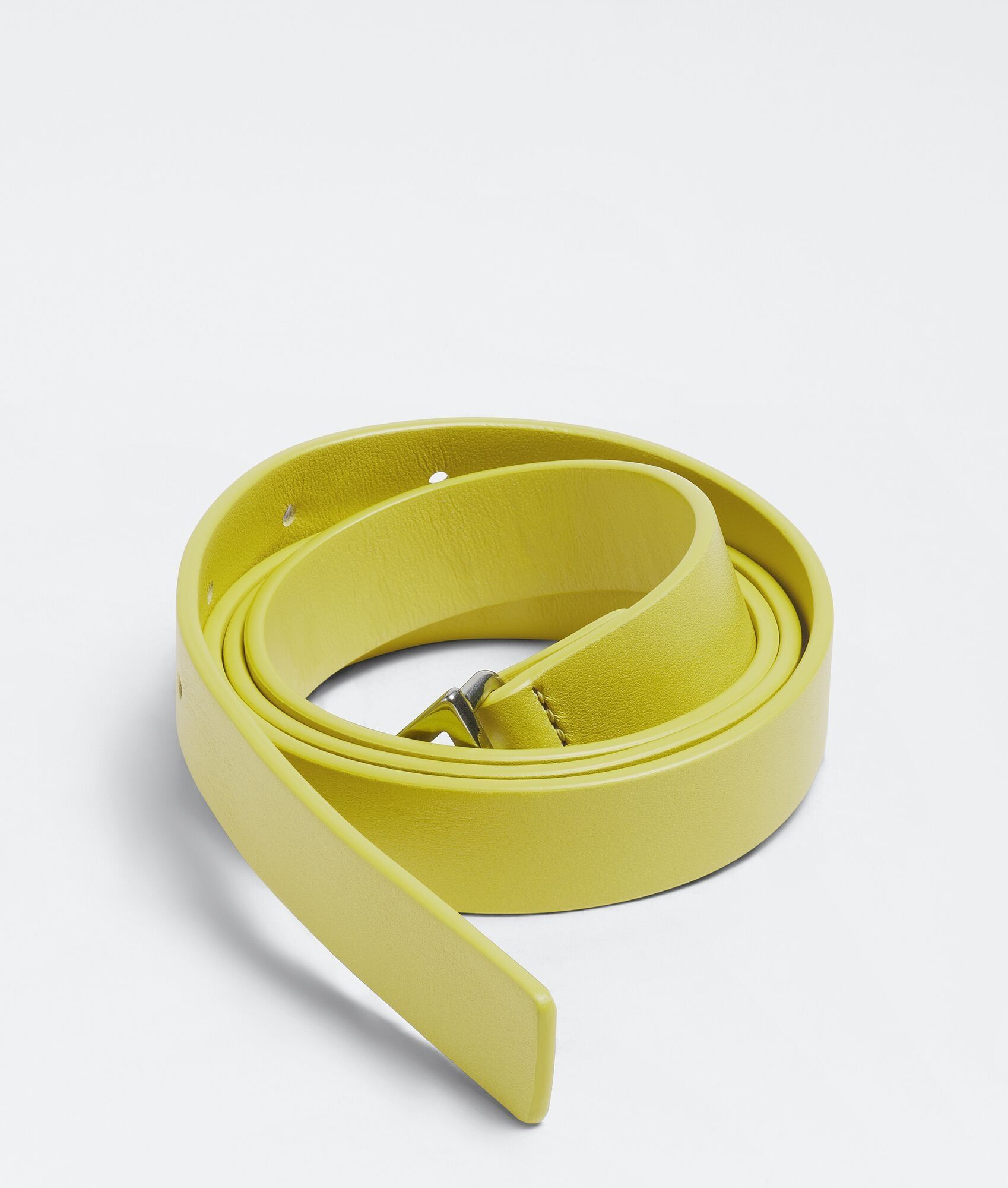 Bottega Veneta Triangle Leather Belt in Yellow Size ONE SIZE - 2 Thumbnail