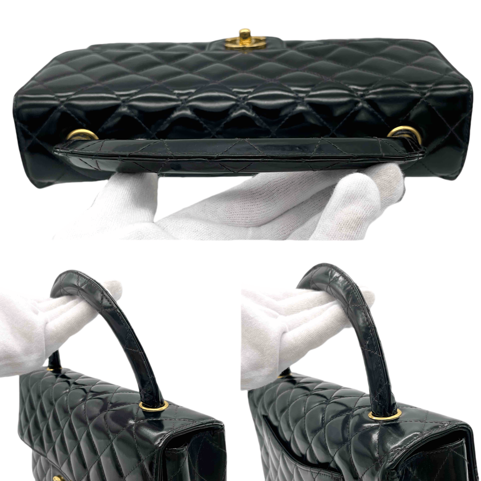 Chanel Chanel Enamel Matelasse Coco Mark Turnlock Handbag Size ONE SIZE - 8 Thumbnail