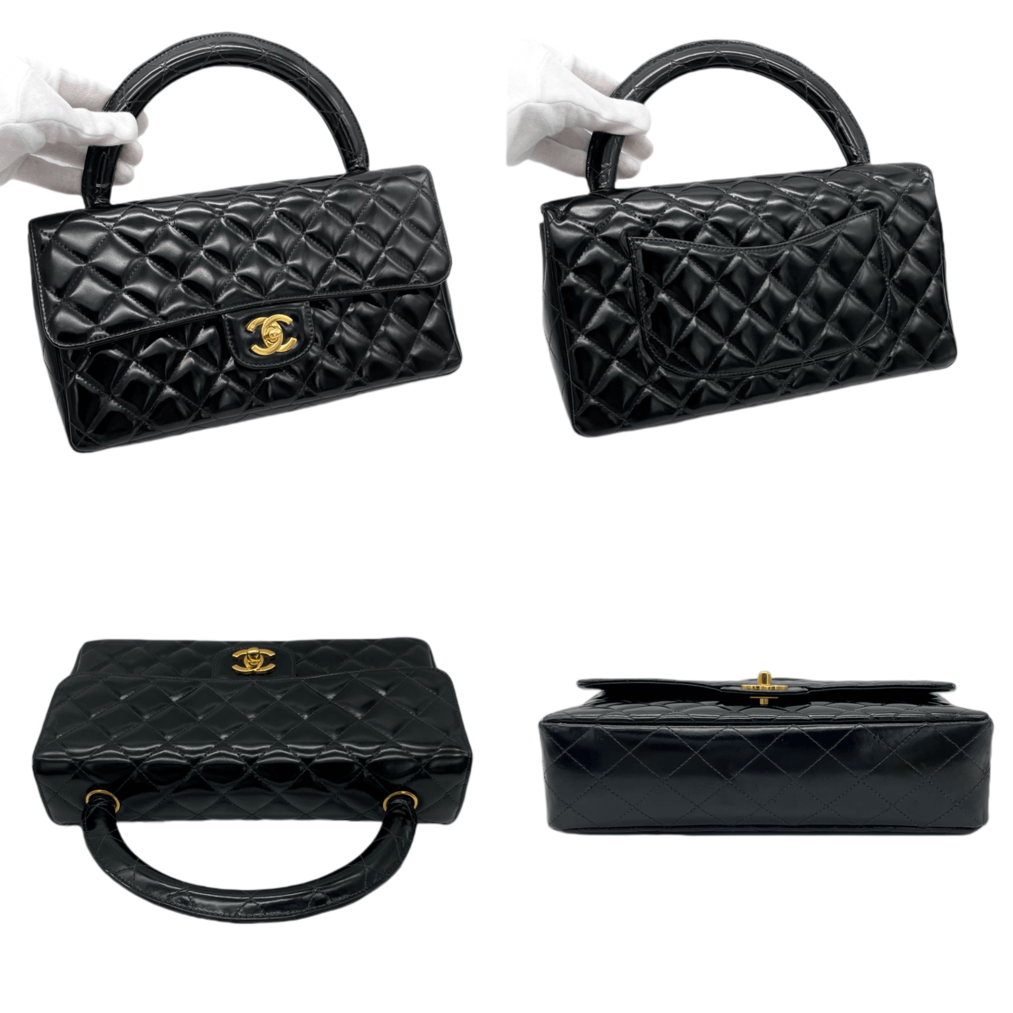 Chanel Chanel Enamel Matelasse Coco Mark Turnlock Handbag Size ONE SIZE - 5 Thumbnail