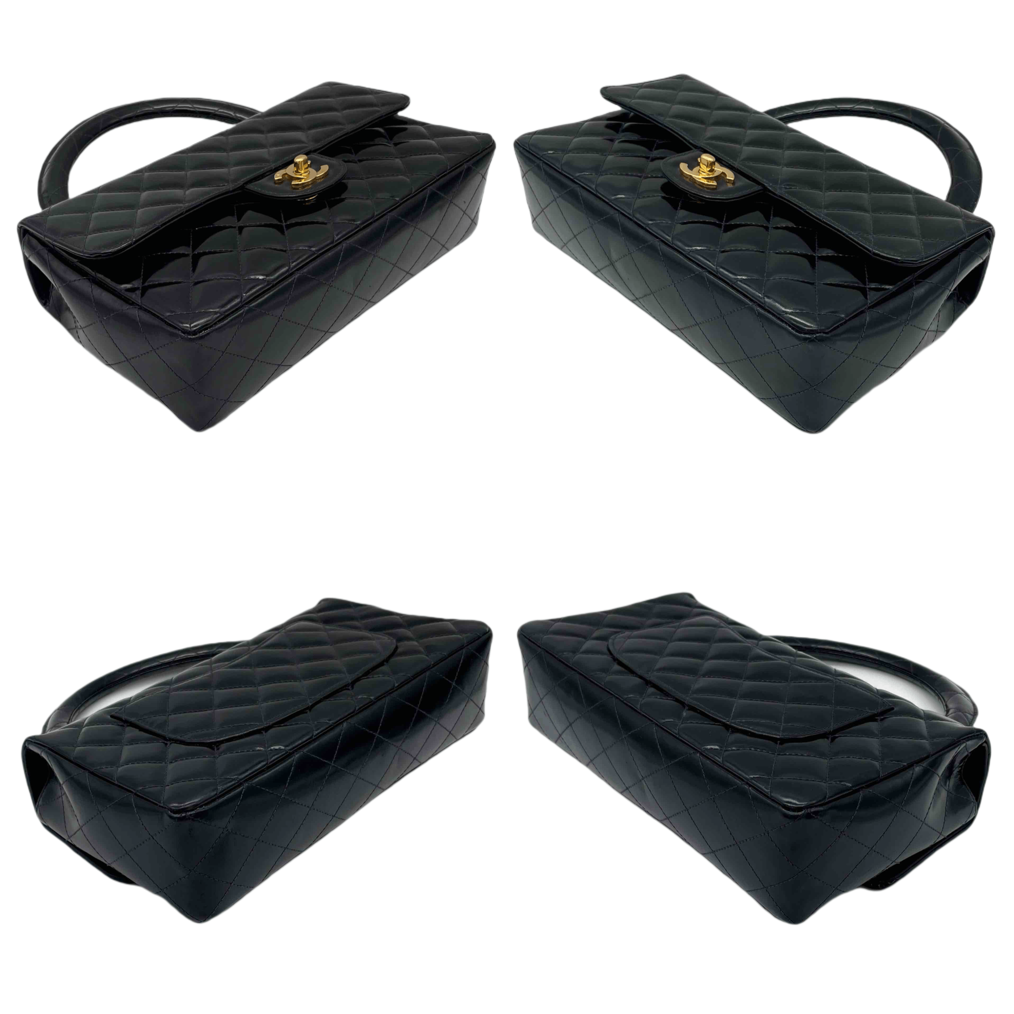 Chanel Chanel Enamel Matelasse Coco Mark Turnlock Handbag Size ONE SIZE - 6 Thumbnail