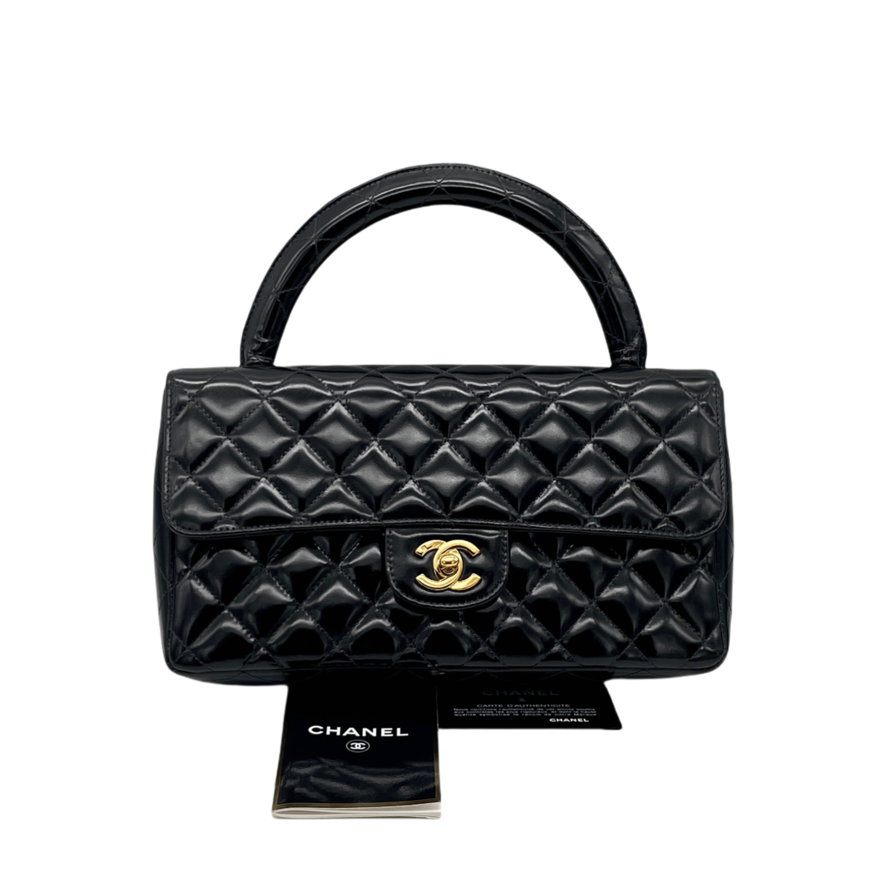 Chanel Chanel Enamel Matelasse Coco Mark Turnlock Handbag Size ONE SIZE - 4 Thumbnail