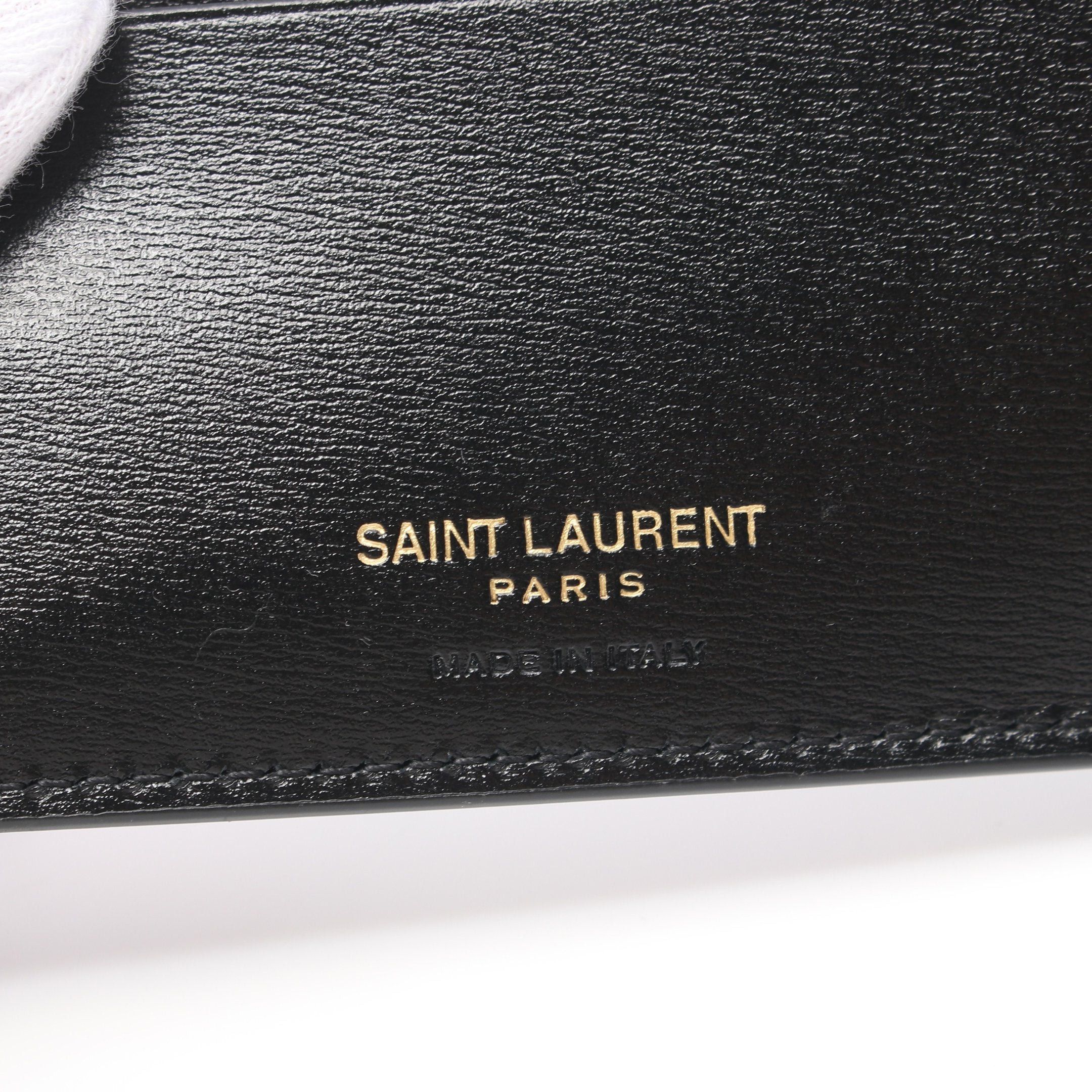 Yves Saint Laurent Yves Saint Laurent Tiny Cassandra Yeast Waist Wallet Bi-Fold Leather Black Size ONE SIZE - 4 Thumbnail