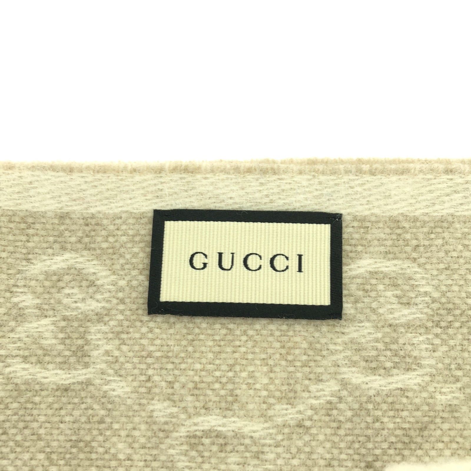 Gucci Gucci Scarf Wool Beige Size ONE SIZE - 4 Thumbnail