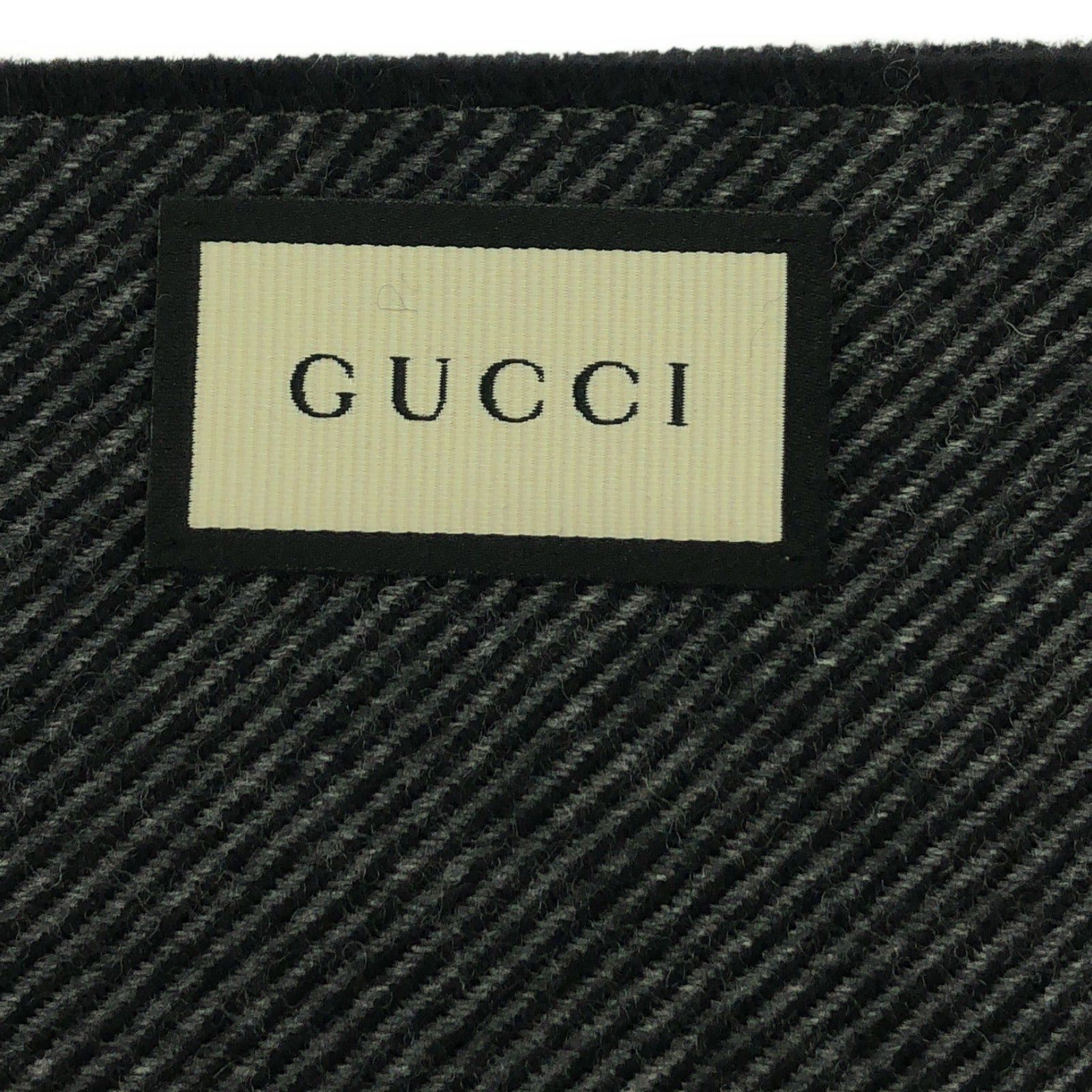 Gucci Gucci Scarf Wool Black Size ONE SIZE - 4 Thumbnail