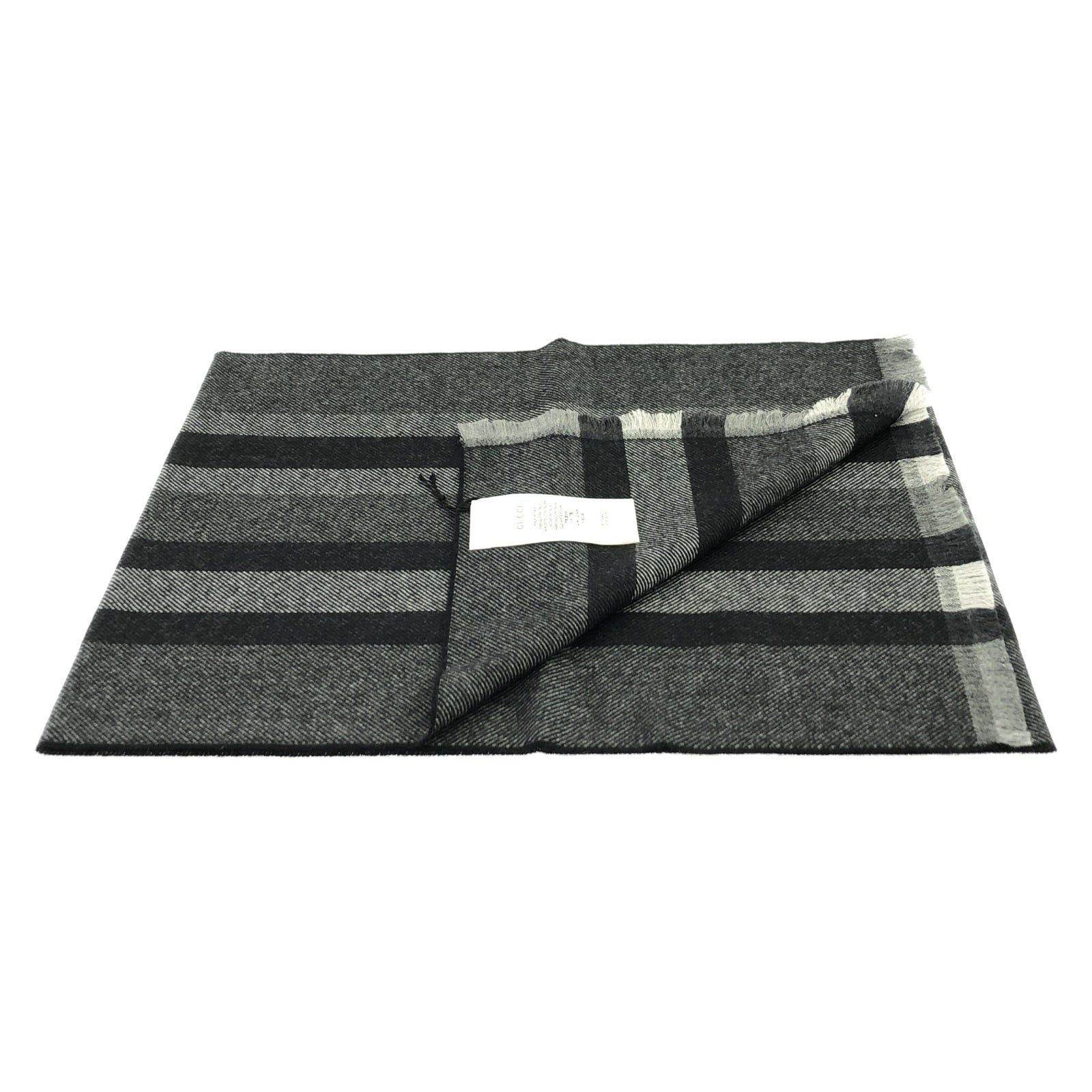 Gucci Gucci Scarf Wool Black Size ONE SIZE - 2 Thumbnail