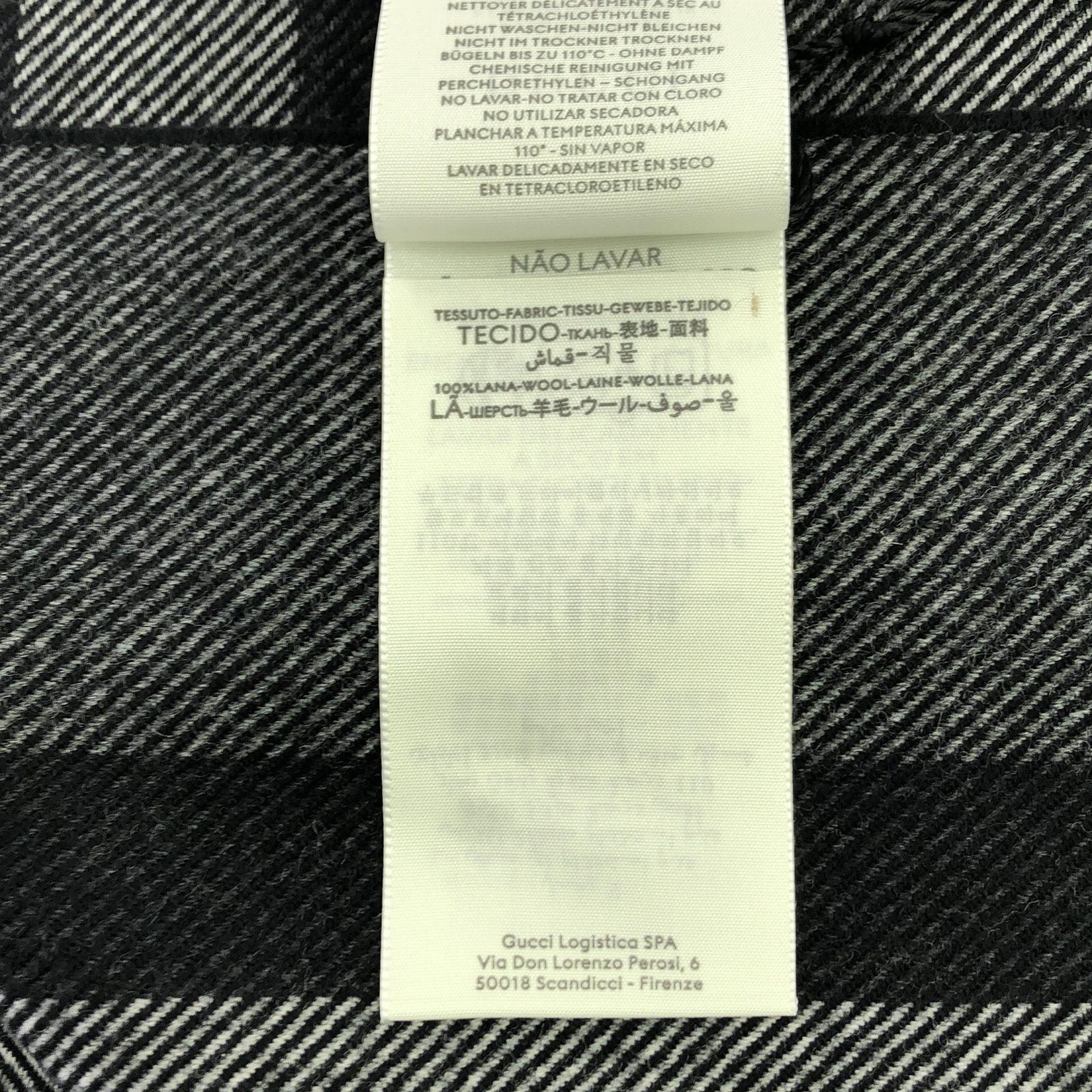 Gucci Gucci Scarf Wool Black Size ONE SIZE - 5 Thumbnail