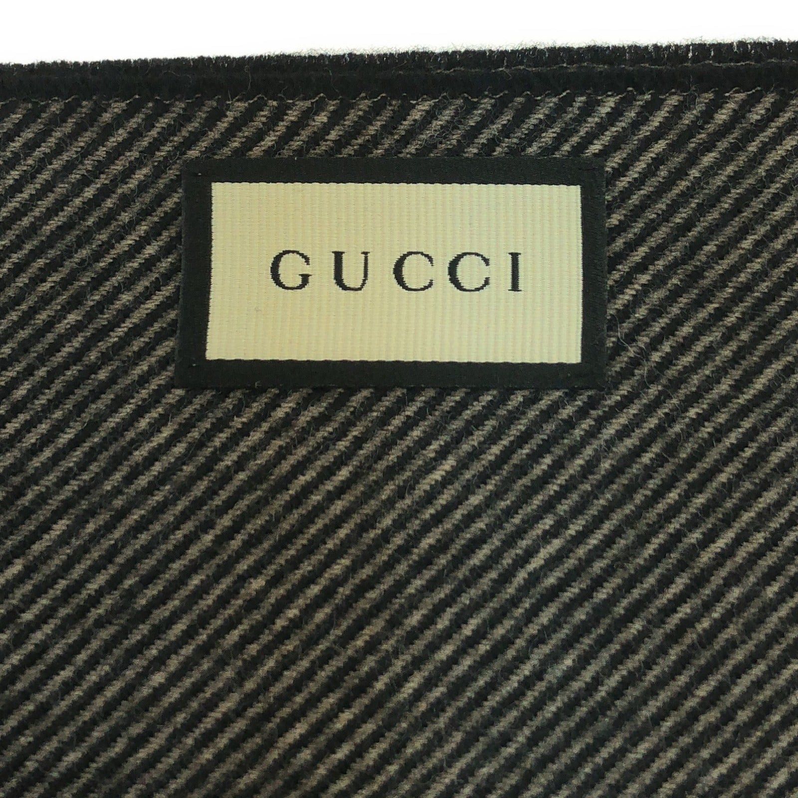 Gucci Gucci Scarf Wool Black Size ONE SIZE - 4 Thumbnail