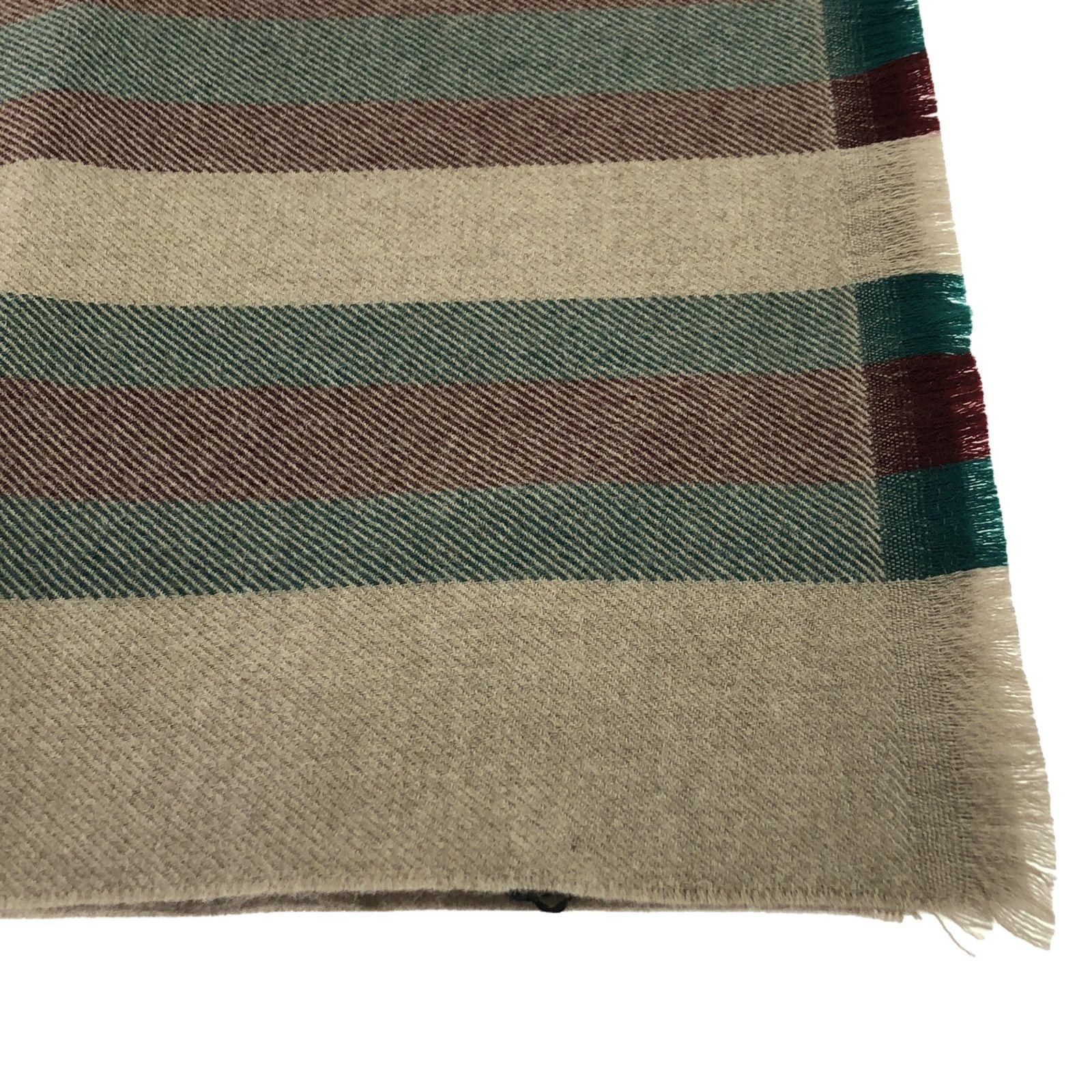Gucci Gucci Scarf Wool Brown Size ONE SIZE - 3 Thumbnail
