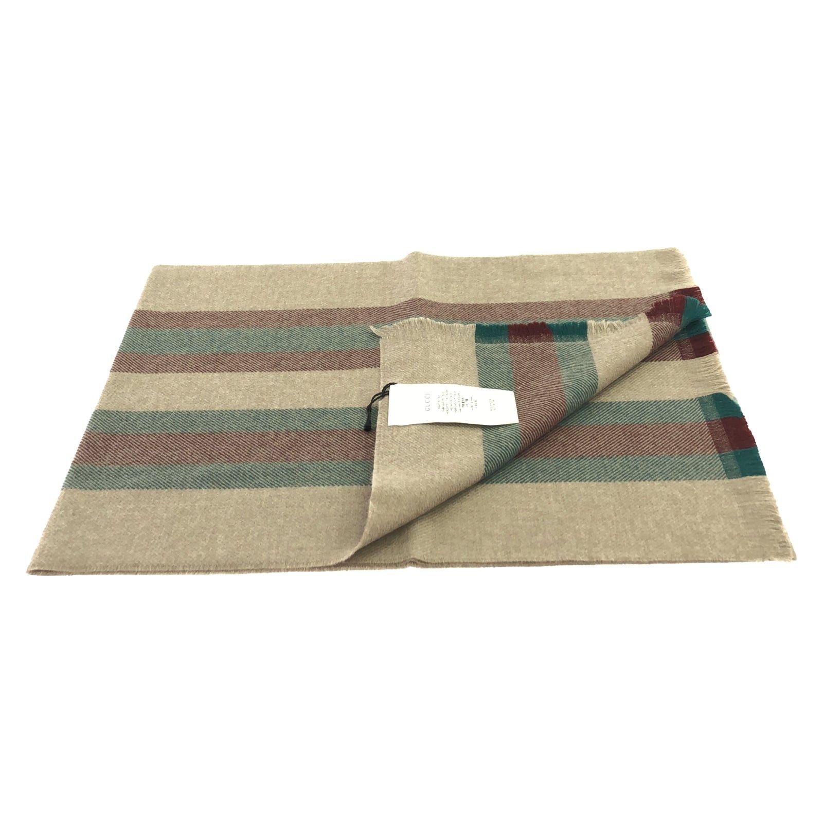Gucci Gucci Scarf Wool Brown Size ONE SIZE - 2 Thumbnail