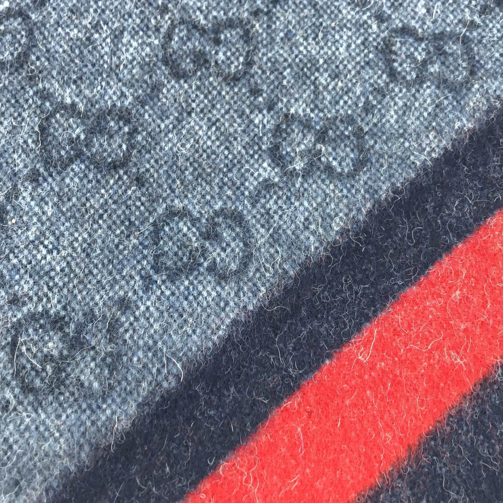 Gucci Gucci Scarf Wool Blue Size ONE SIZE - 6 Thumbnail