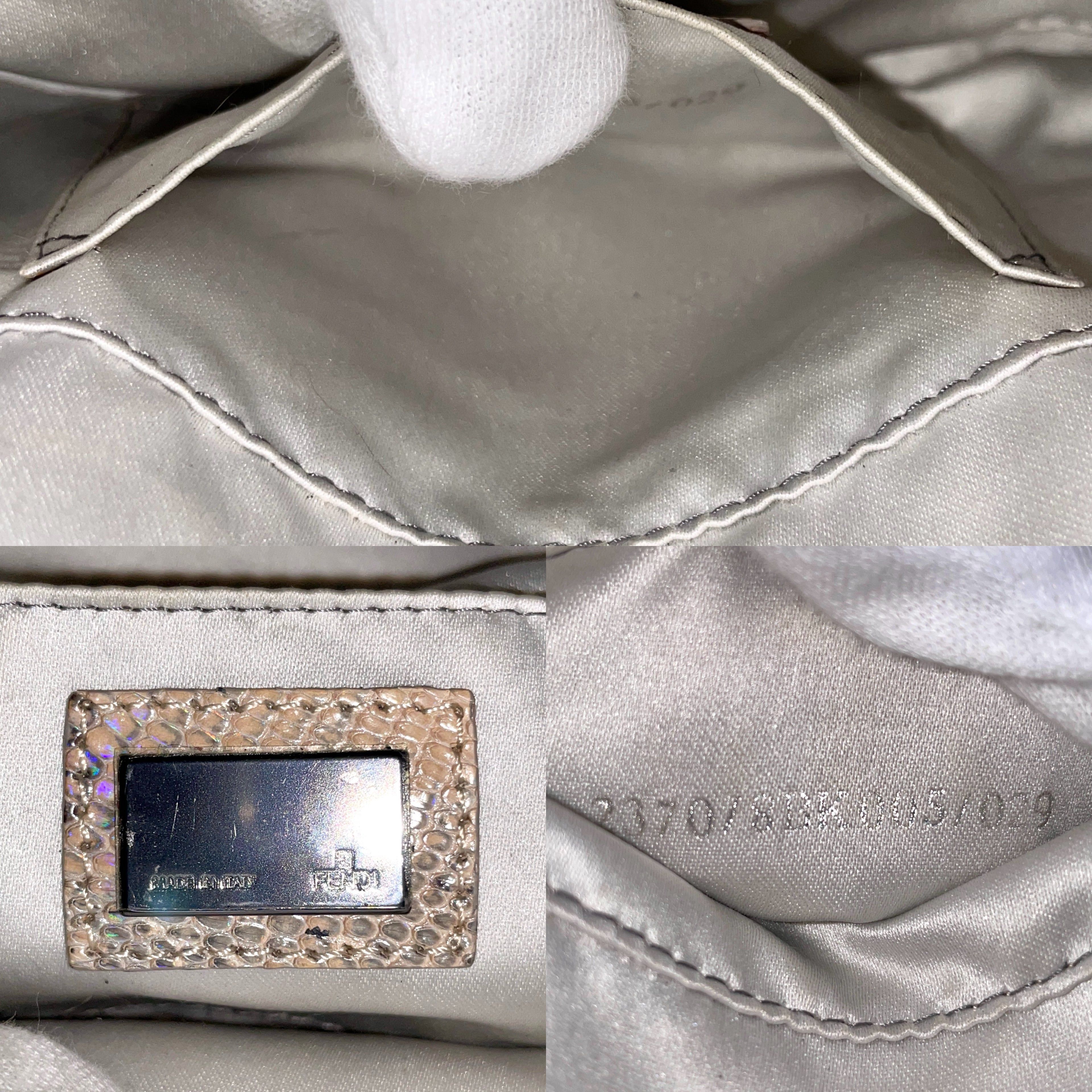 Fendi Fendi Fur Lizard Skin Leather Mini Mamma Bucket Size ONE SIZE - 12 Thumbnail