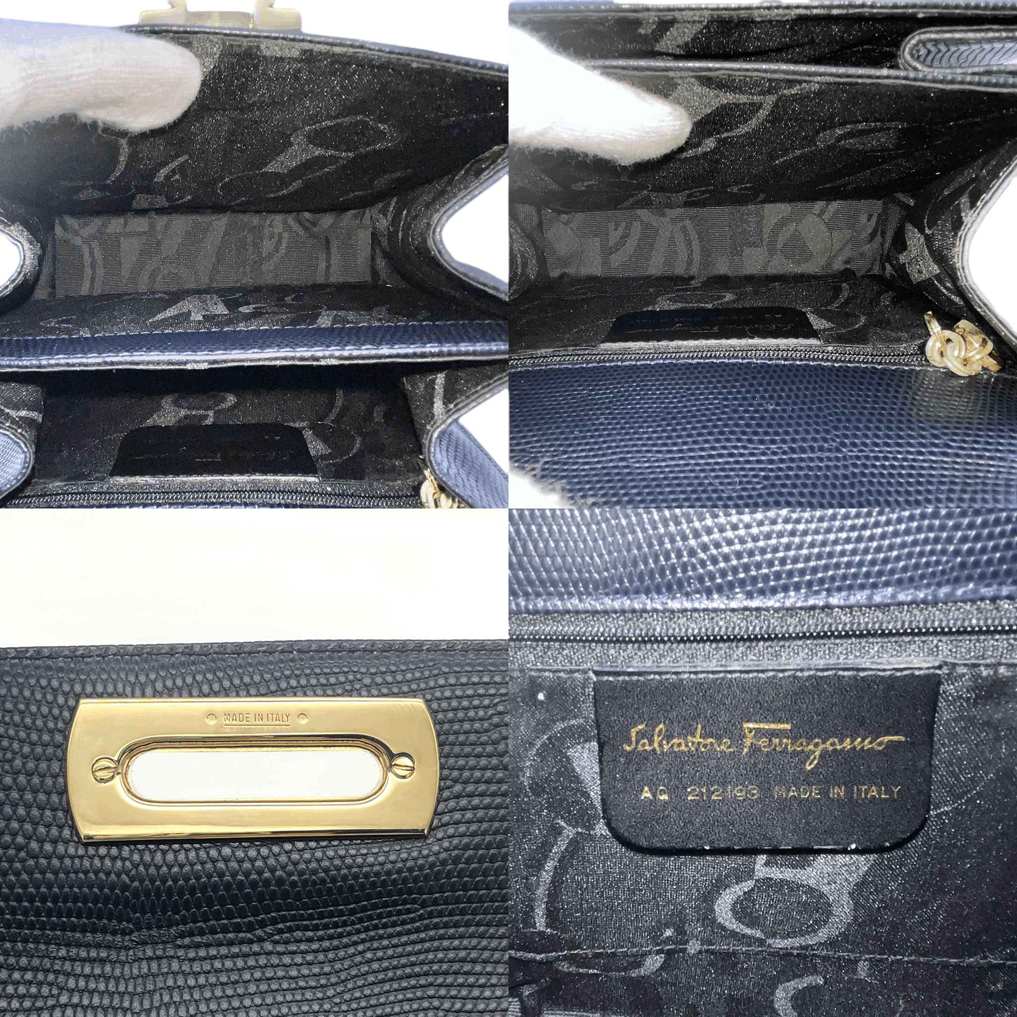 Salvatore Ferragamo Salvatore Ferragamo Gancini Kelly-Style 2-Way Handbag Size ONE SIZE - 14 Thumbnail