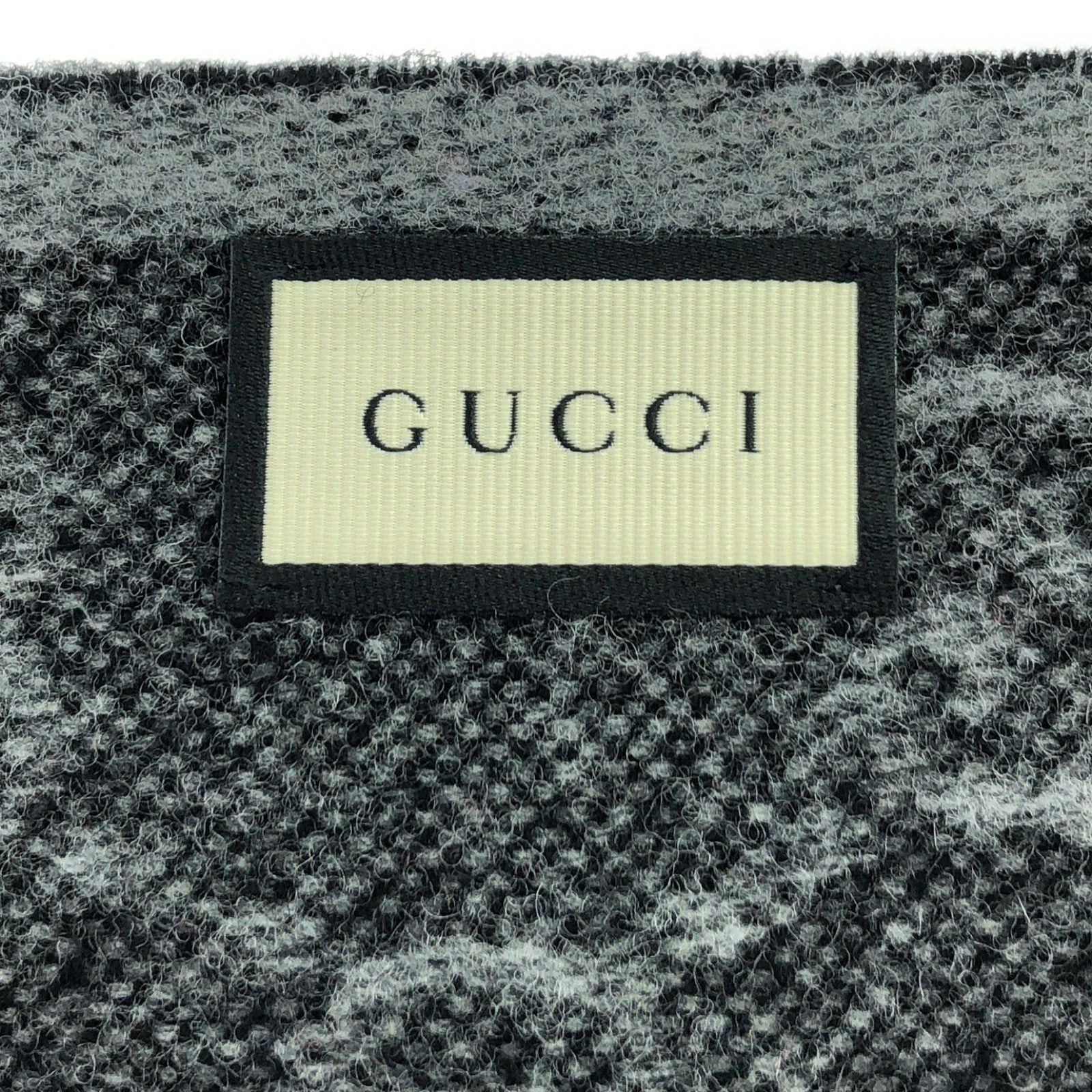 Gucci Gucci Scarf Wool Black Size ONE SIZE - 4 Thumbnail