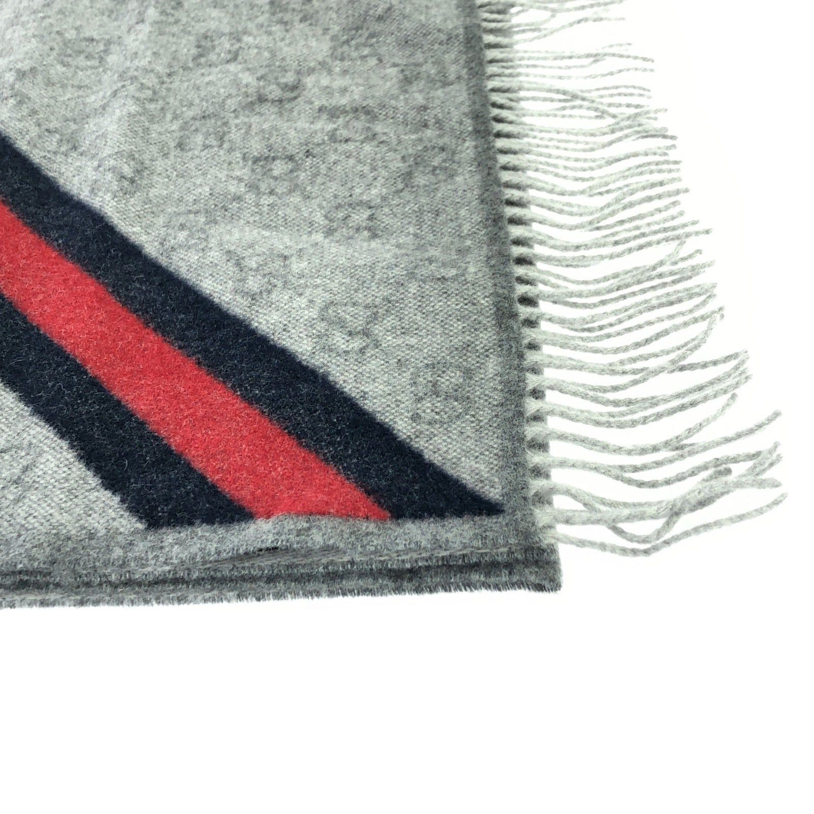 Gucci Gucci Scarf Wool Gray Size ONE SIZE - 3 Thumbnail