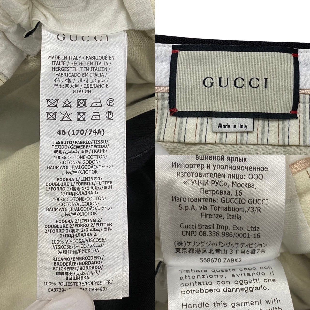 Gucci Gucci Black Cotton Size ONE SIZE - 2 Thumbnail