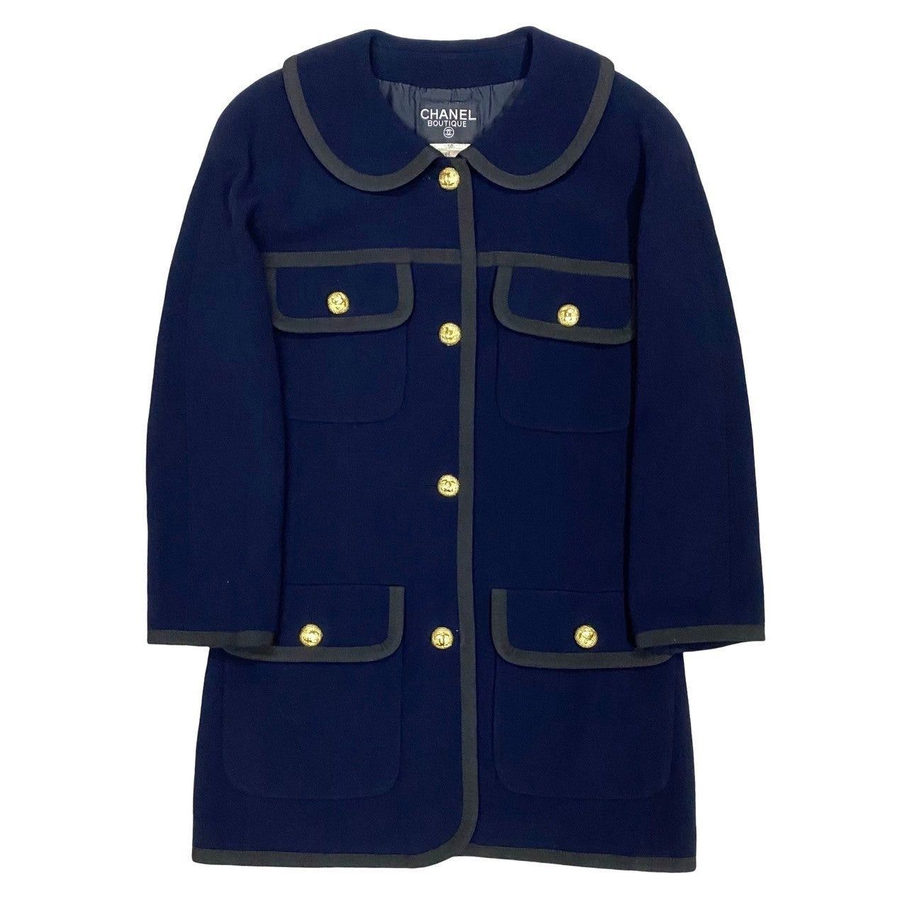 Chanel Chanel Blue Wool Size ONE SIZE - 2 Thumbnail