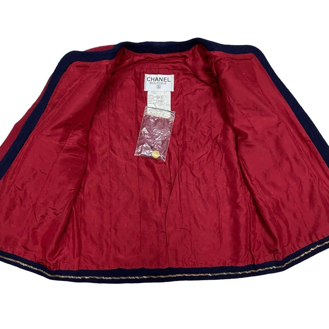 Chanel Chanel Red Wool Size ONE SIZE - 3 Thumbnail