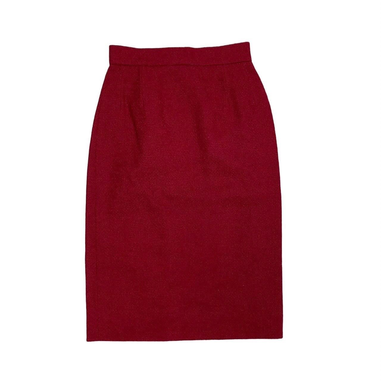 Chanel Chanel Red Wool Size ONE SIZE - 6 Thumbnail