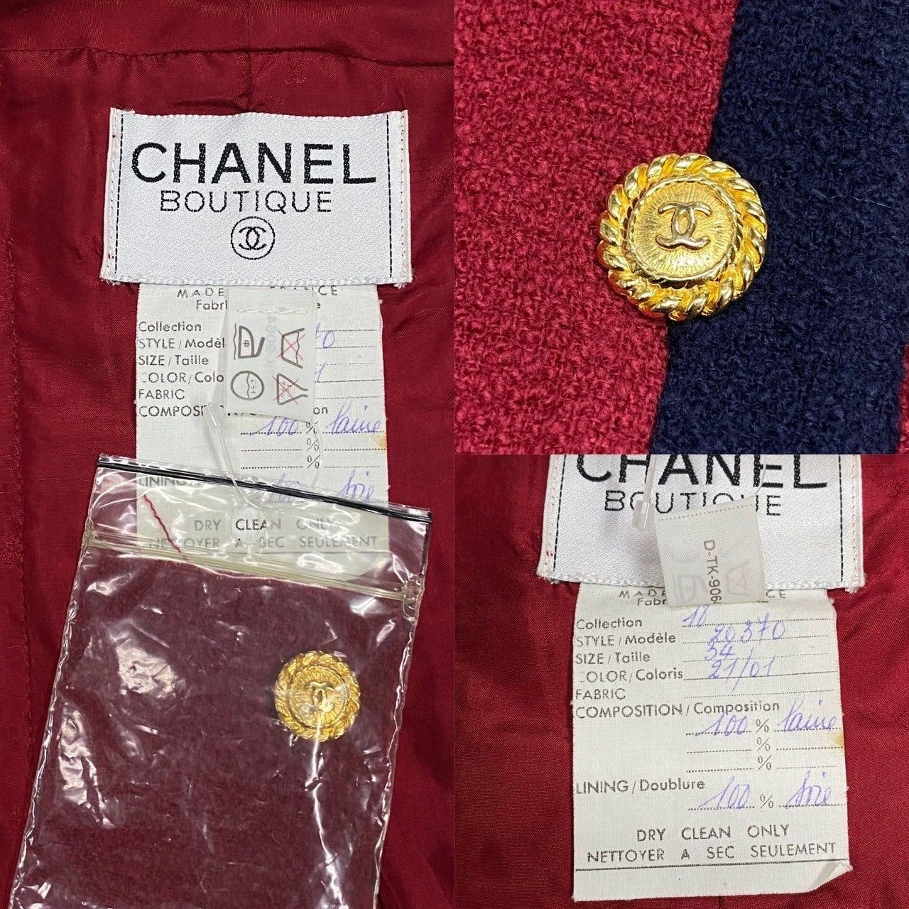 Chanel Chanel Red Wool Size ONE SIZE - 5 Thumbnail